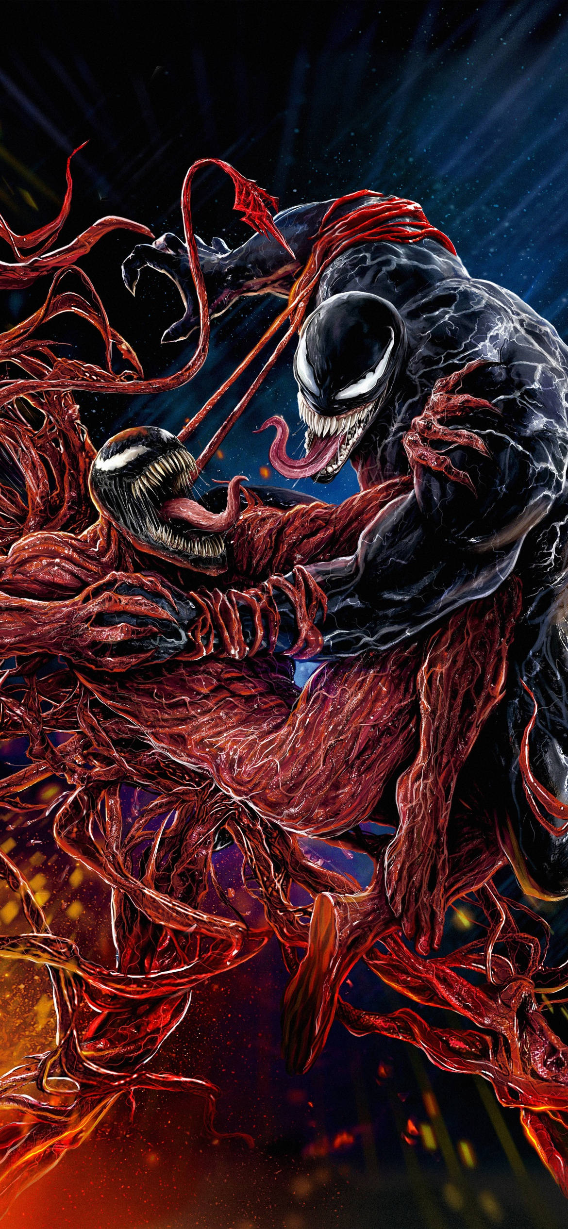 Venom, Carnage, red symbiote, Full HD Phone Wallpaper