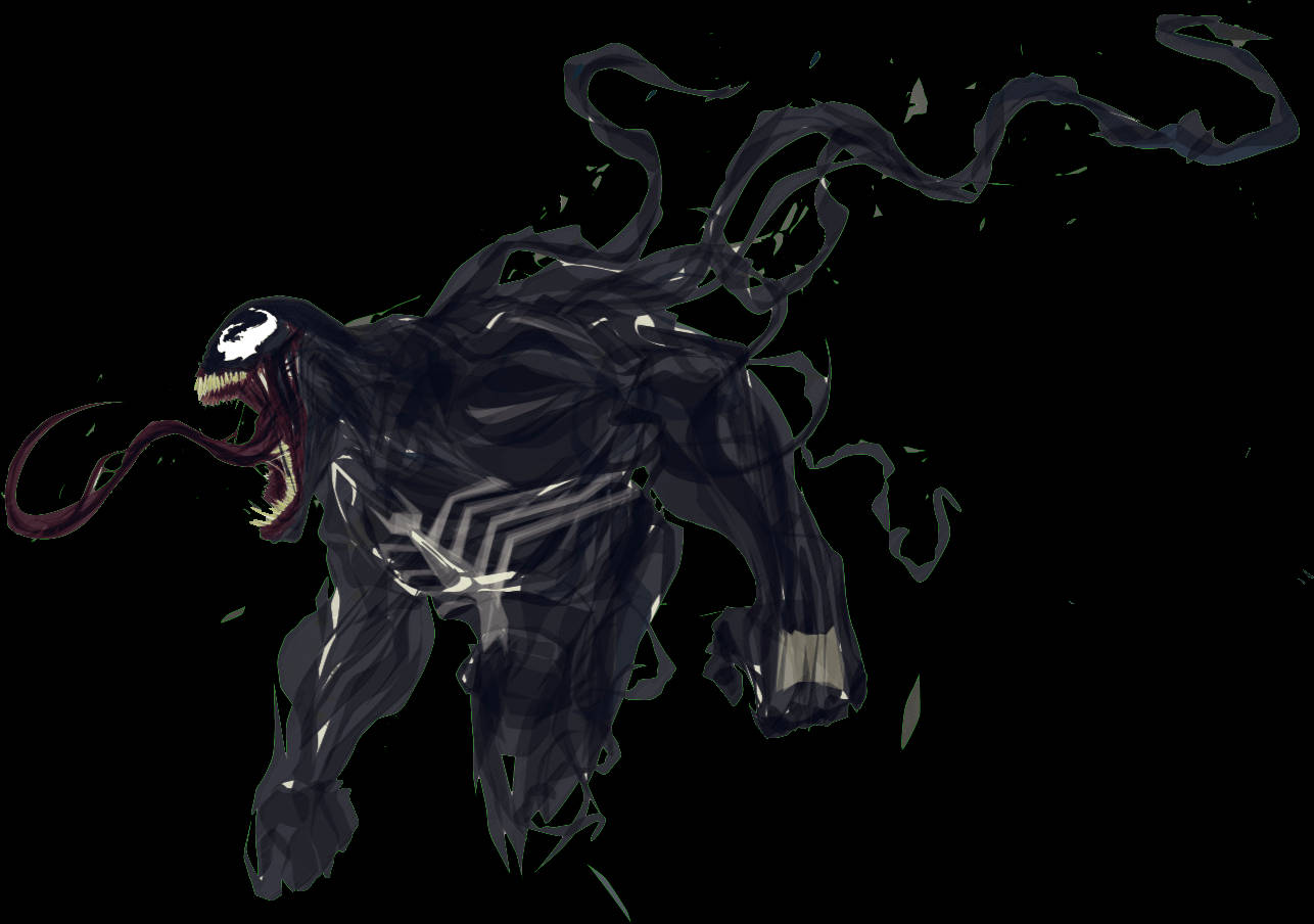 Venom, alien symbiote, black symbiote, HD Desktop Wallpaper