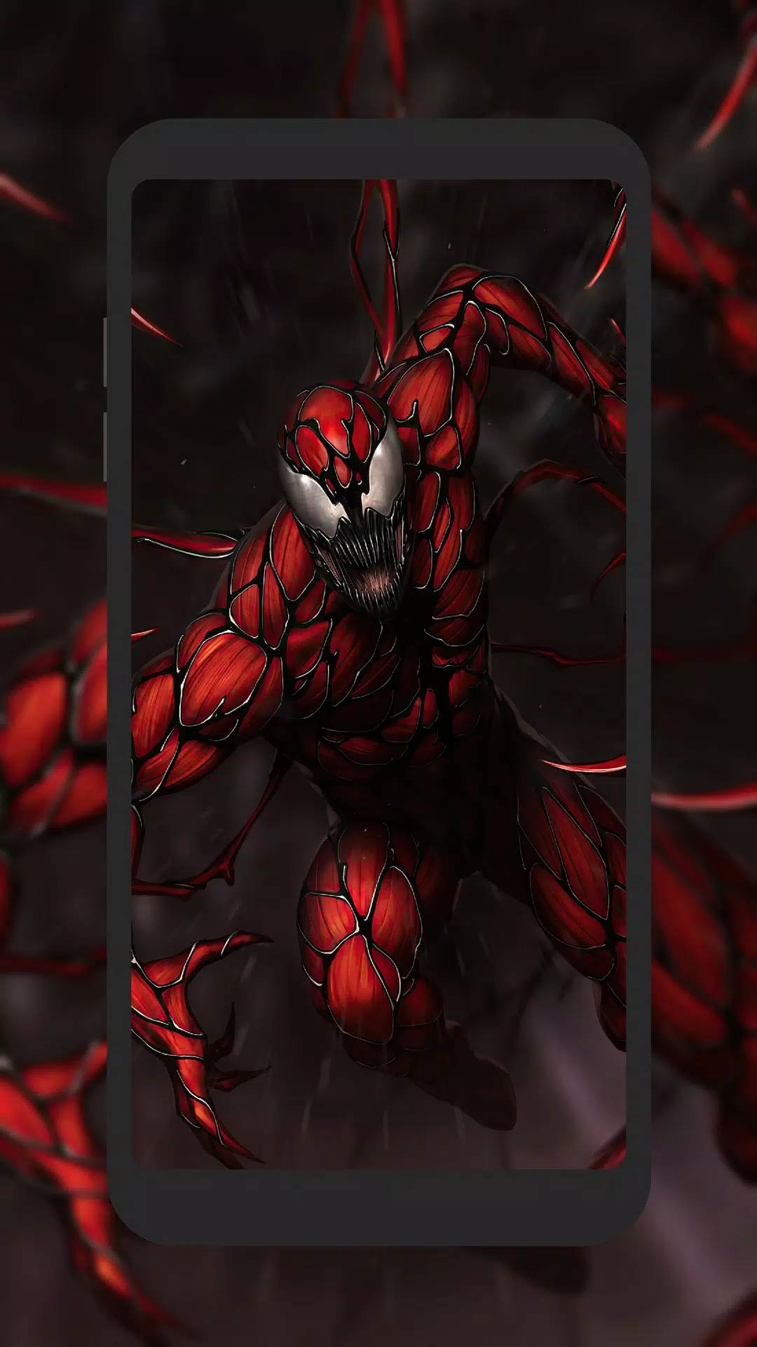 Carnage, symbiote creature, smartphone screen, Full HD Phone Wallpaper