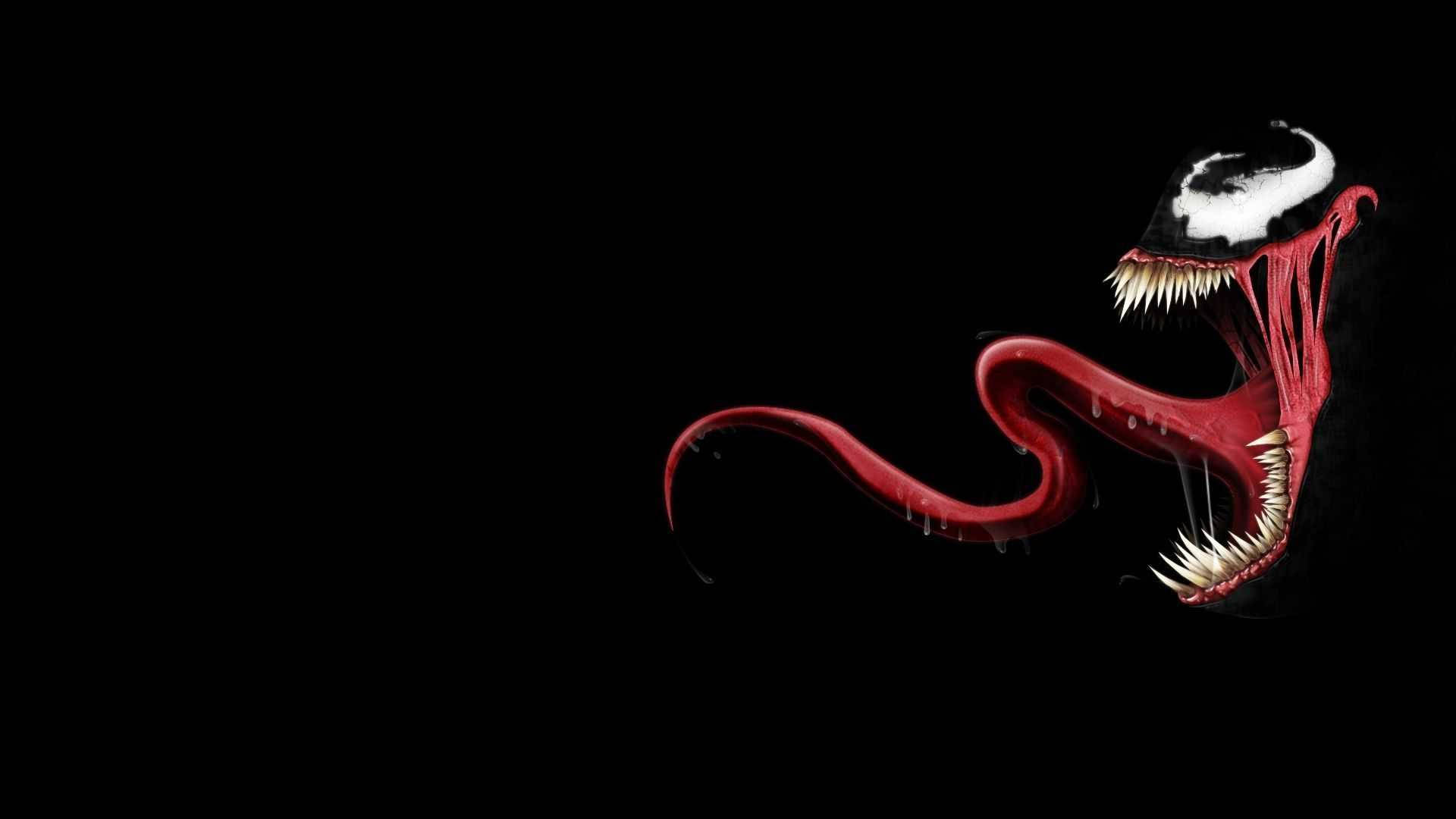 Carnage, red and black symbiote, sharp teeth, Full HD Desktop Wallpaper