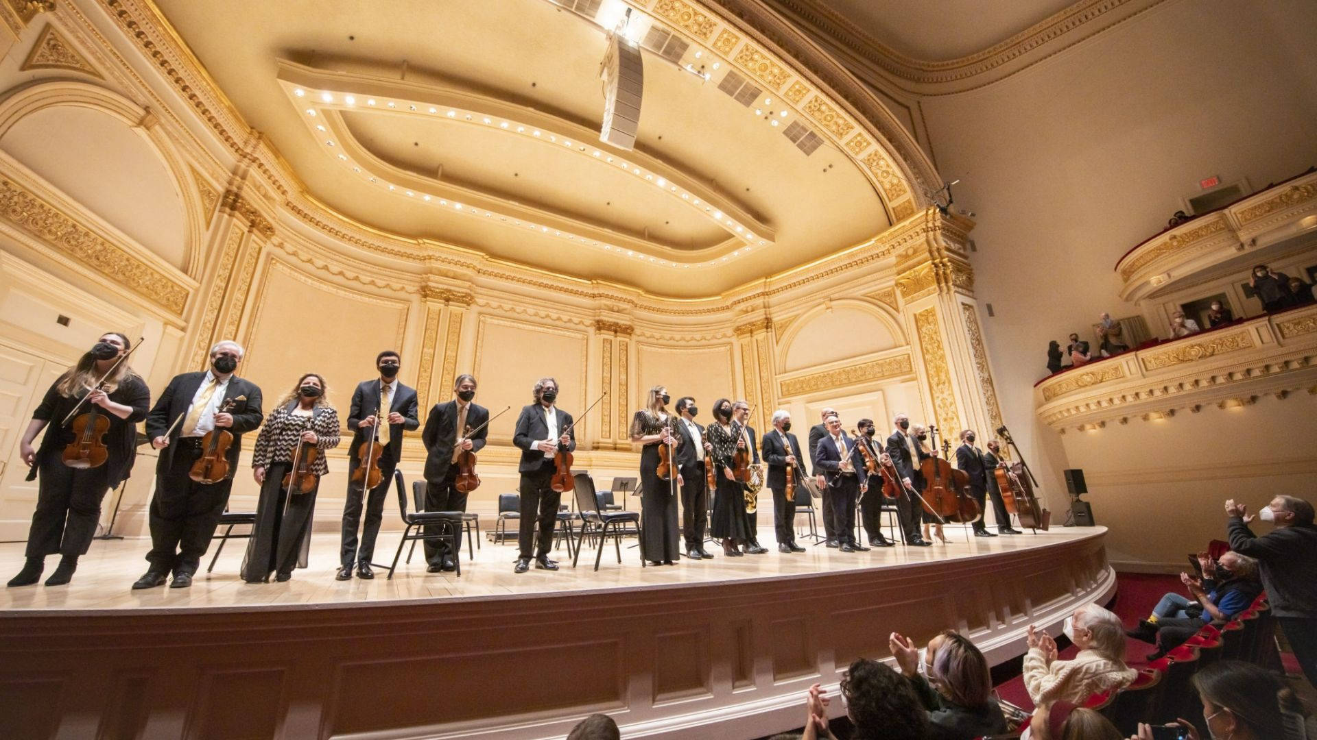 Carnegie Hall, orchestra, formal attire, Full HD Desktop Wallpaper