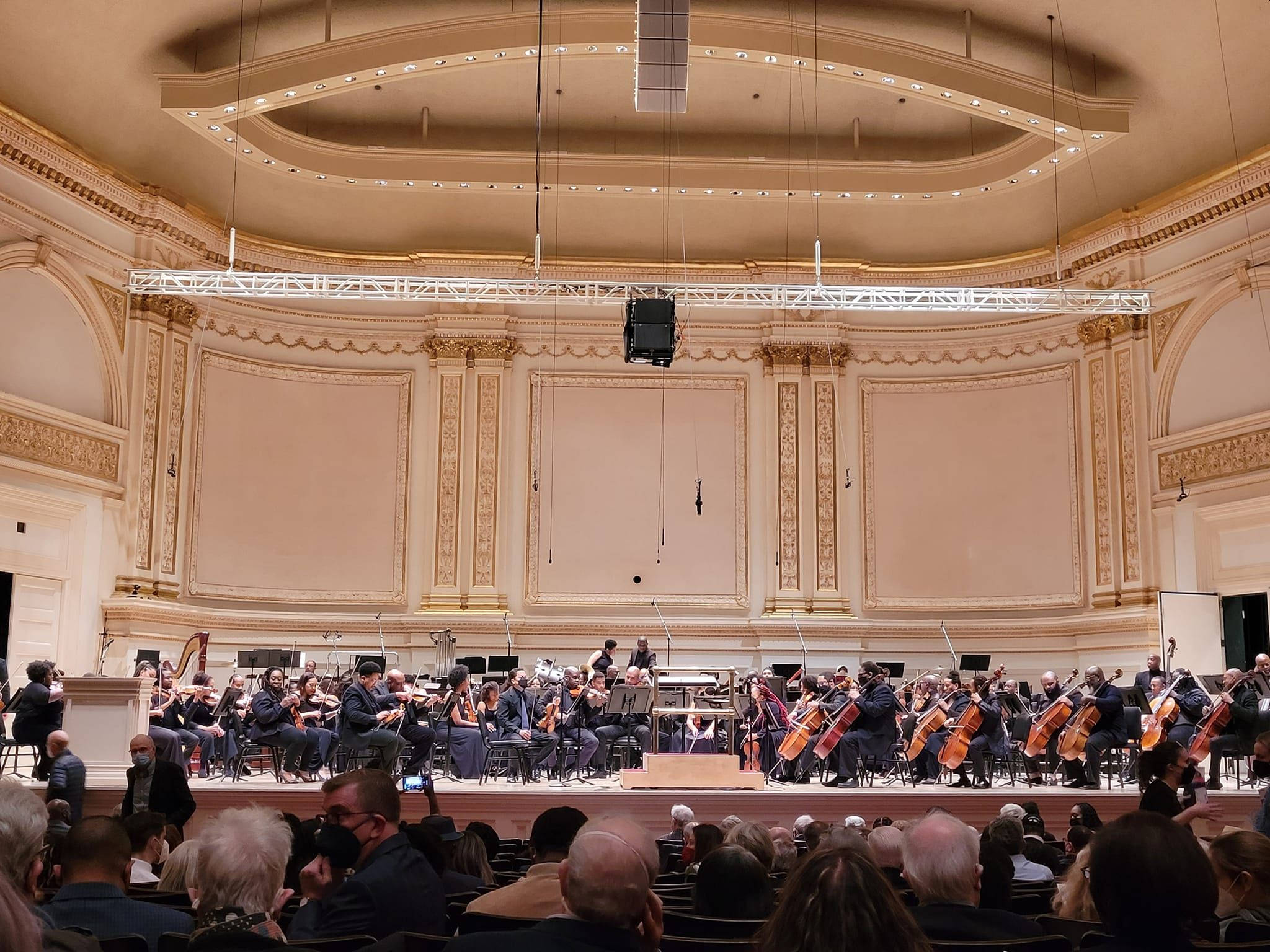 Carnegie Hall, orchestra, grand concert hall, Full HD Desktop Wallpaper