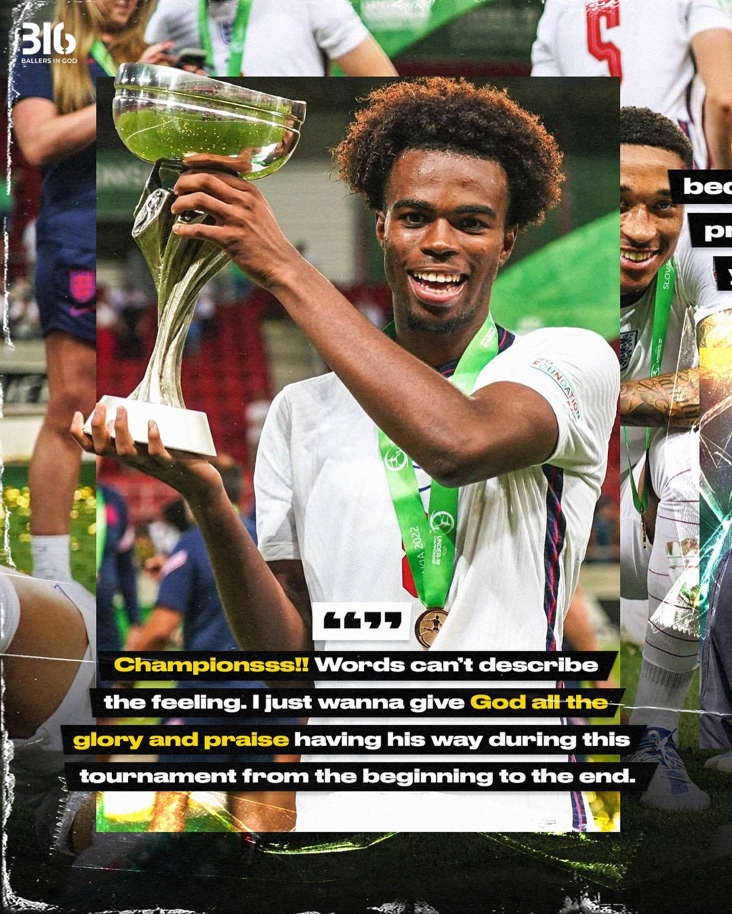Carney Chukwuemeka, championship trophy, green medal, HD Phone Wallpaper