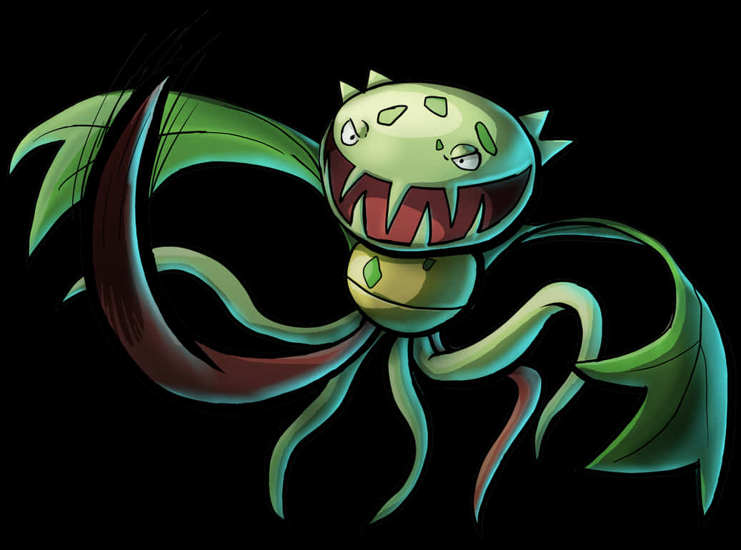 Carnivine, green, leafy limbs, SD Desktop Wallpaper