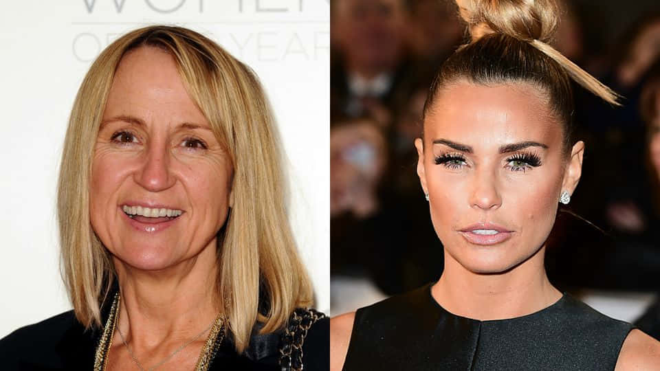 Carol Mcgiffin, split portrait, shoulder length blonde hair, SD Desktop Wallpaper