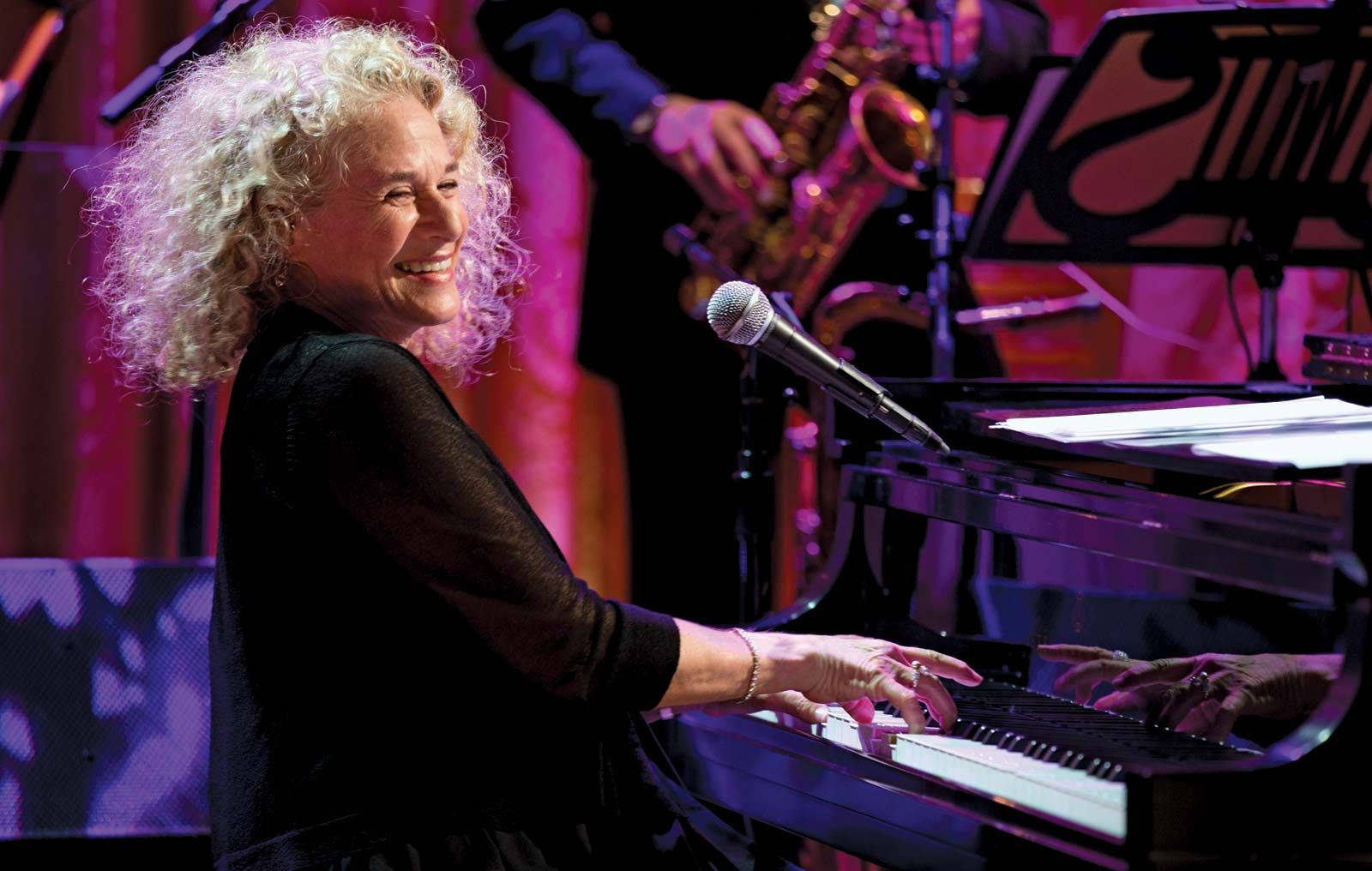 Carole King, purple stage lights, piano, HD Desktop Wallpaper