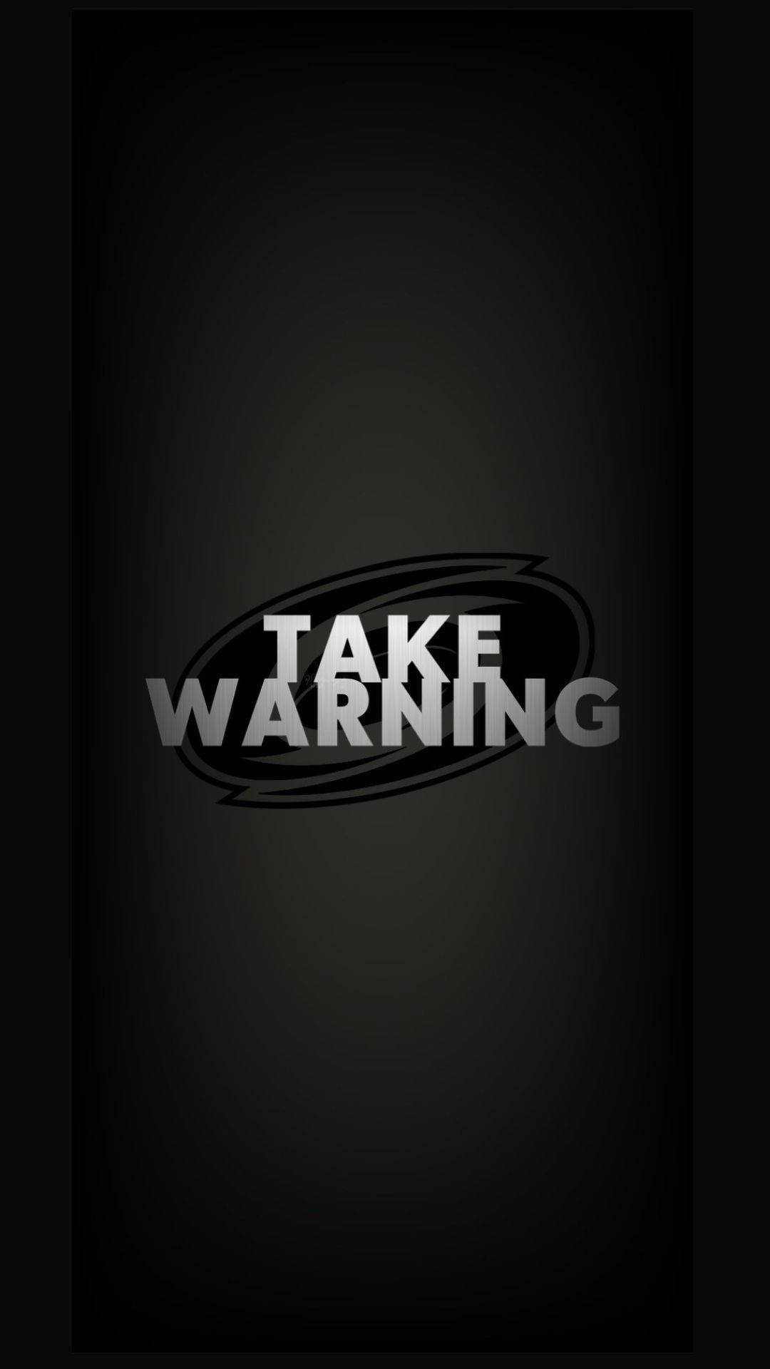 Carolina Hurricanes, TAKE WARNING, dark gradient background, Full HD Phone Wallpaper