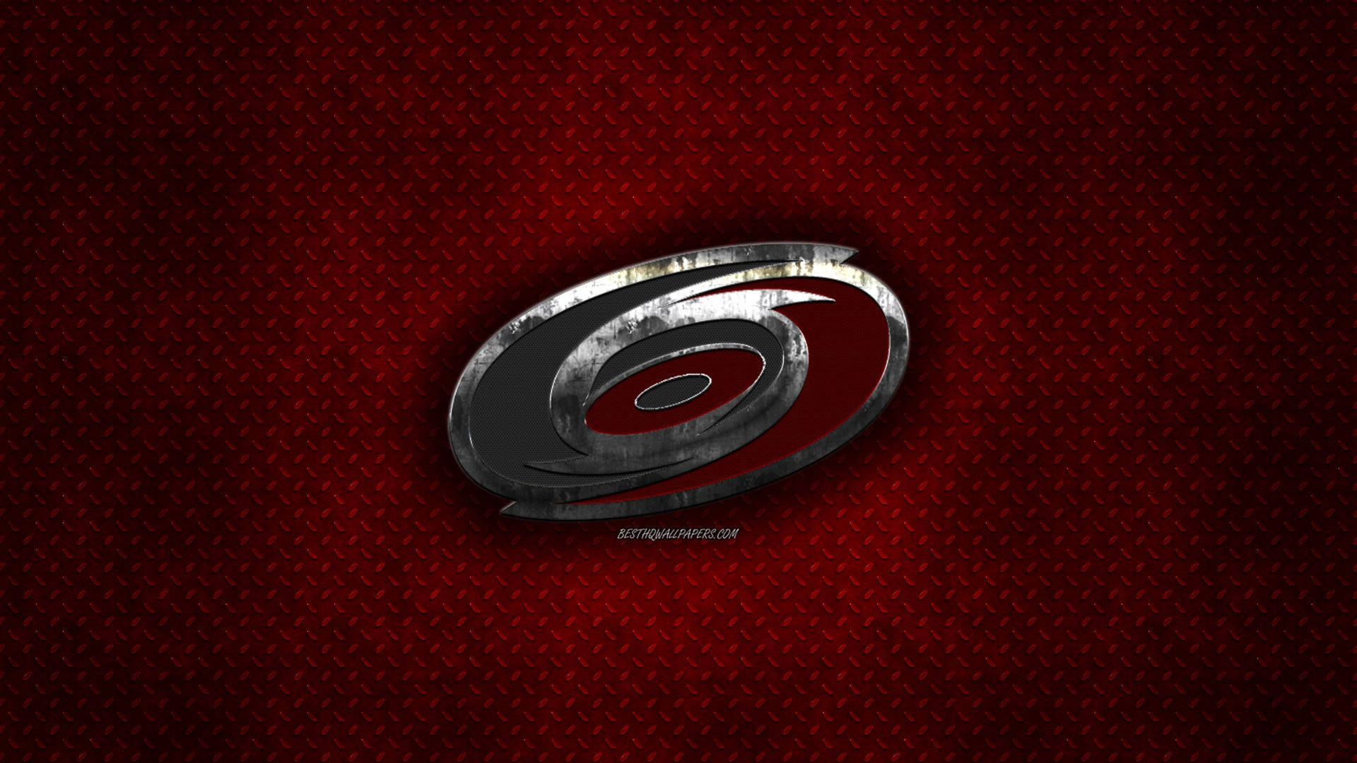 Carolina Hurricanes, metallic, deep red, Full HD Desktop Wallpaper