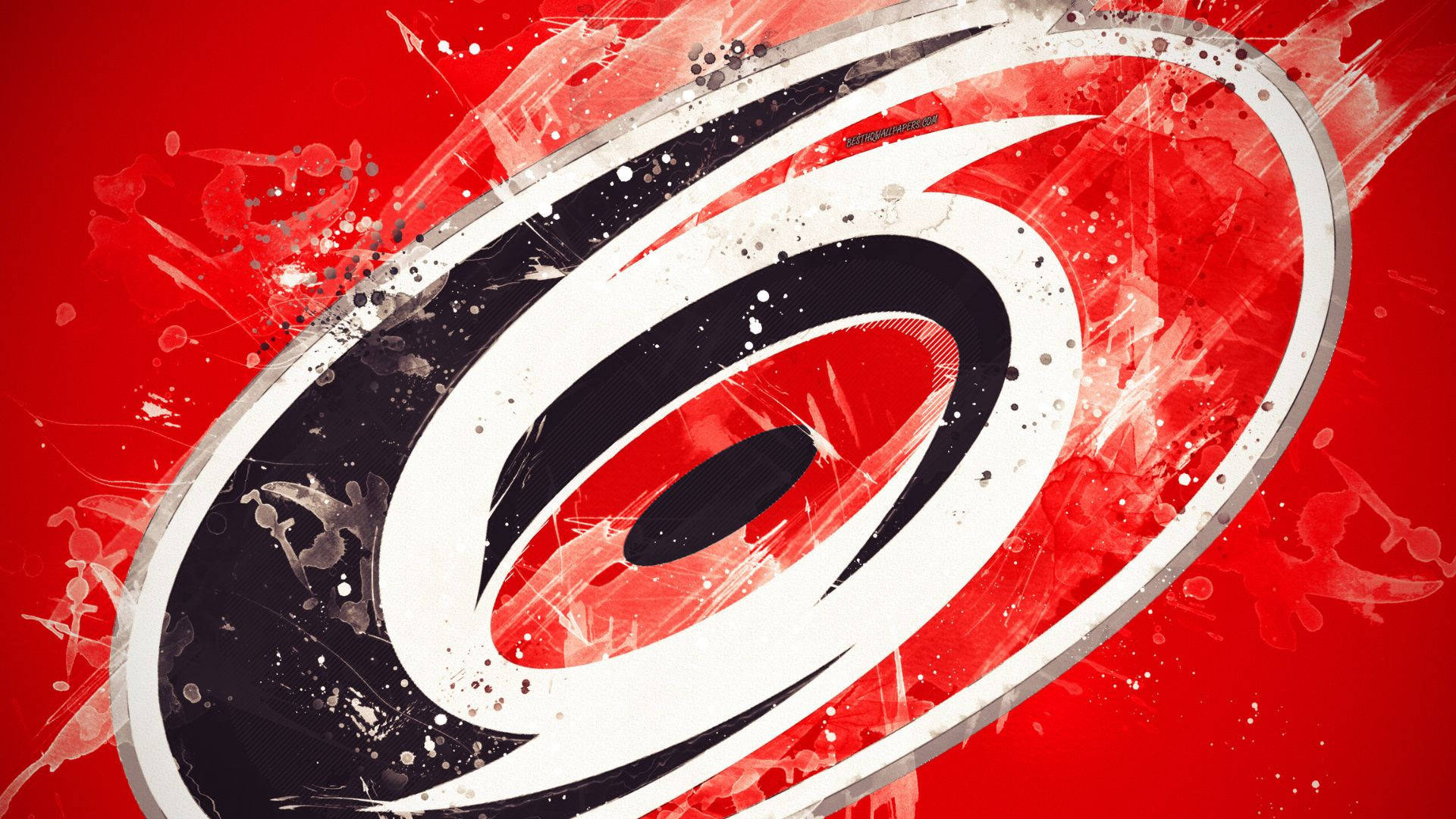 Carolina Hurricanes, red, black, Full HD Desktop Wallpaper