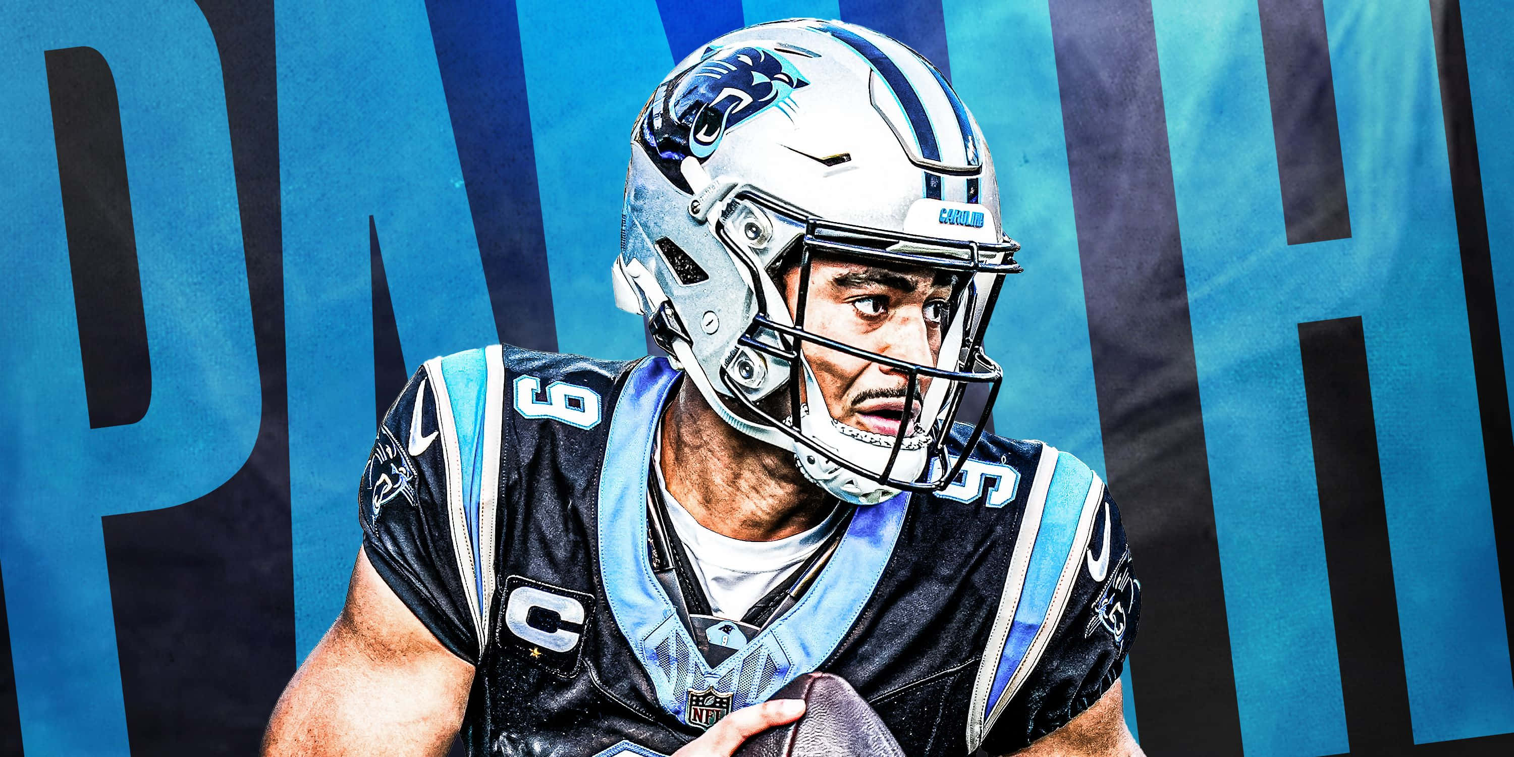 Carolina Panthers, black and blue uniform, football, 2K Desktop Wallpaper