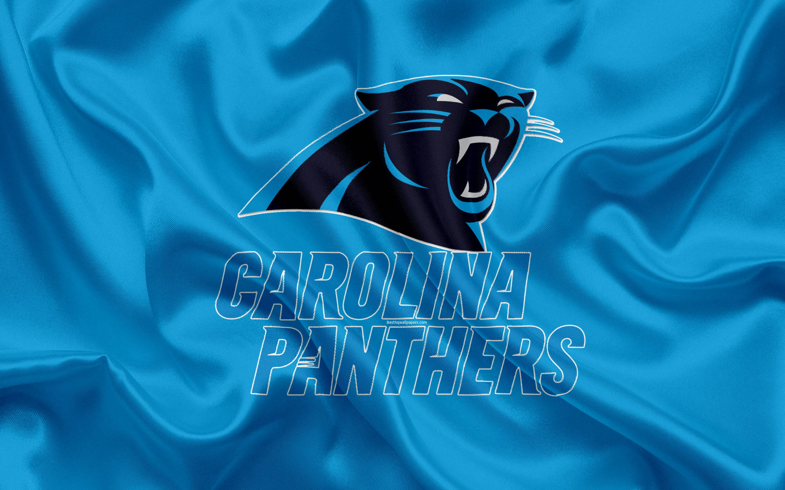 Carolina Panthers Logo, black panther, CAROLINA PANTHERS, 2K Desktop Wallpaper