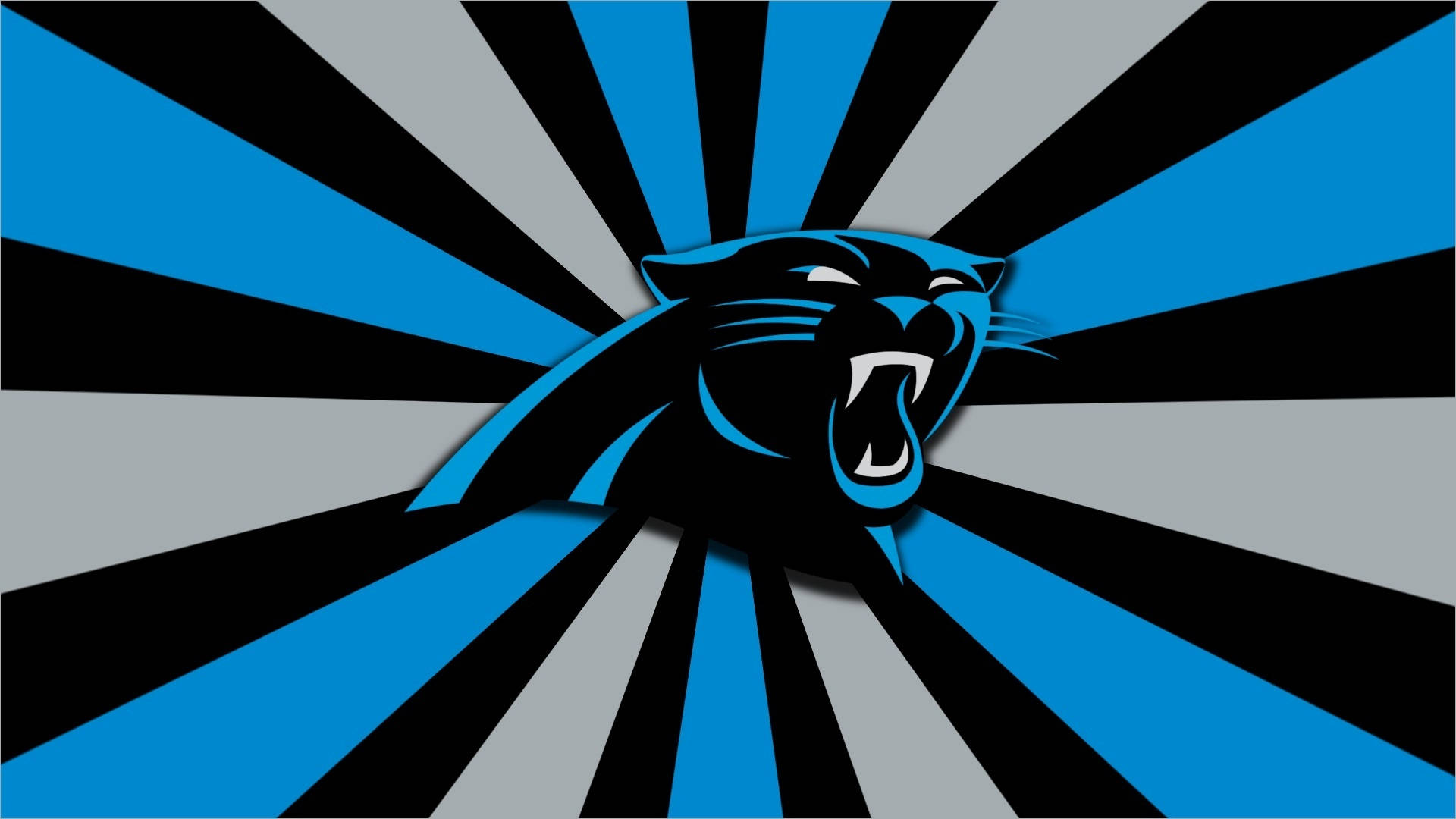 Carolina Panthers, blue, black, Full HD Desktop Wallpaper