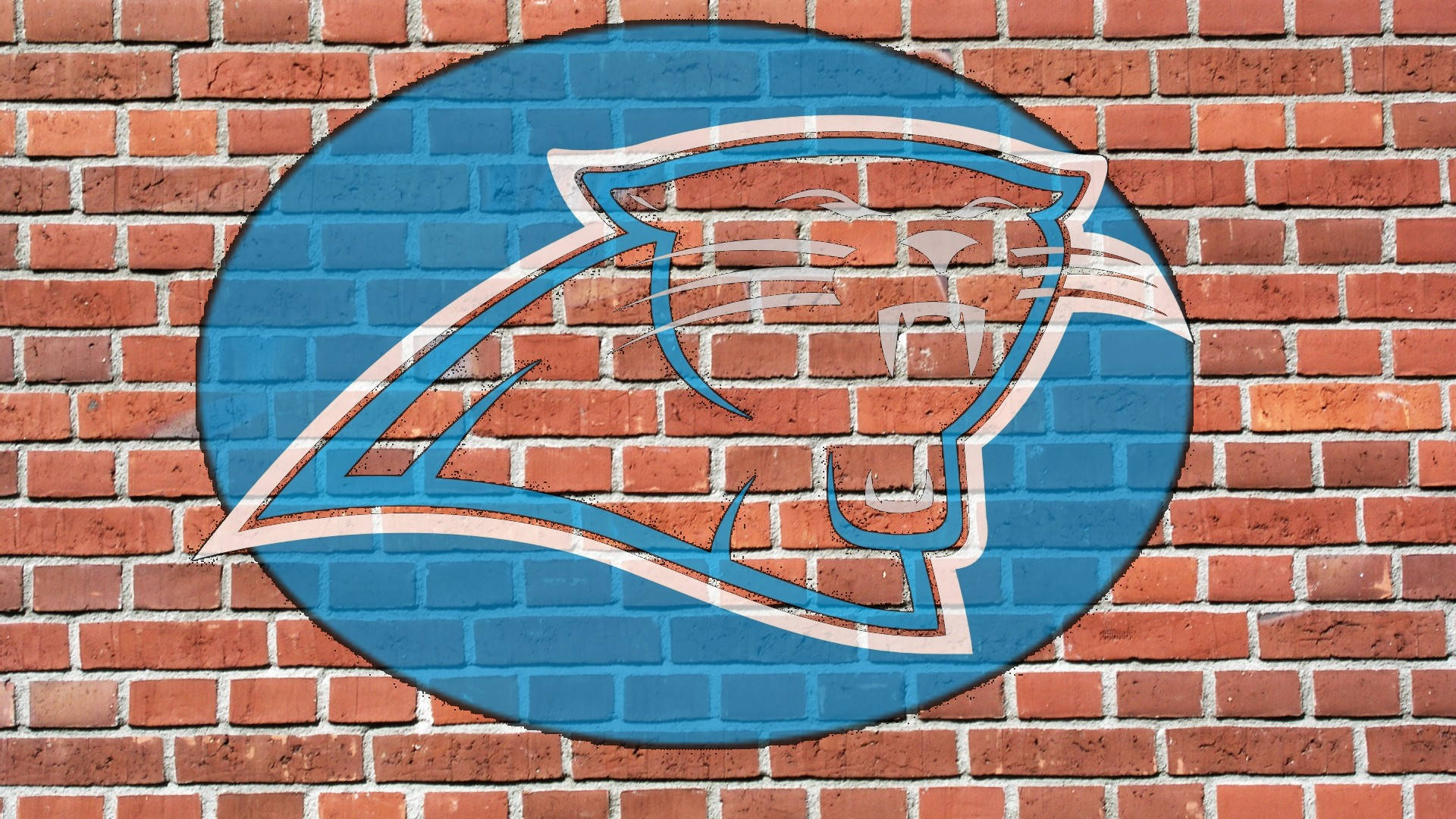 Carolina Panthers, blue, white, Full HD Desktop Wallpaper