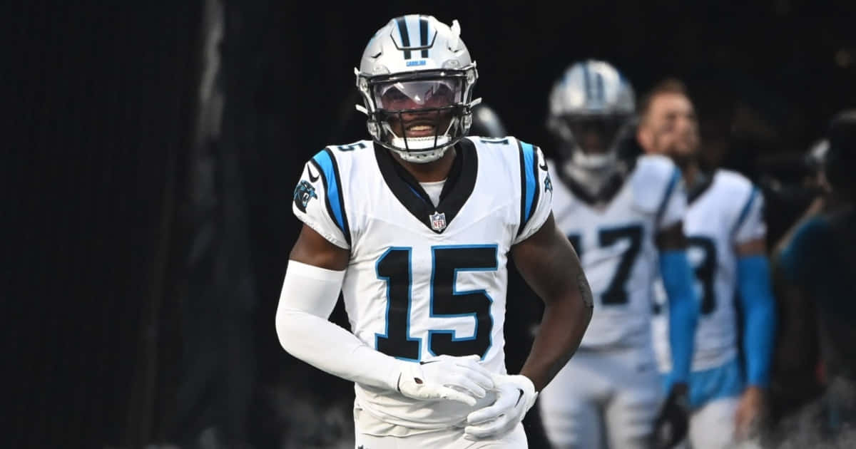 Carolina Panthers, player number 15, white jersey, SD Desktop Wallpaper