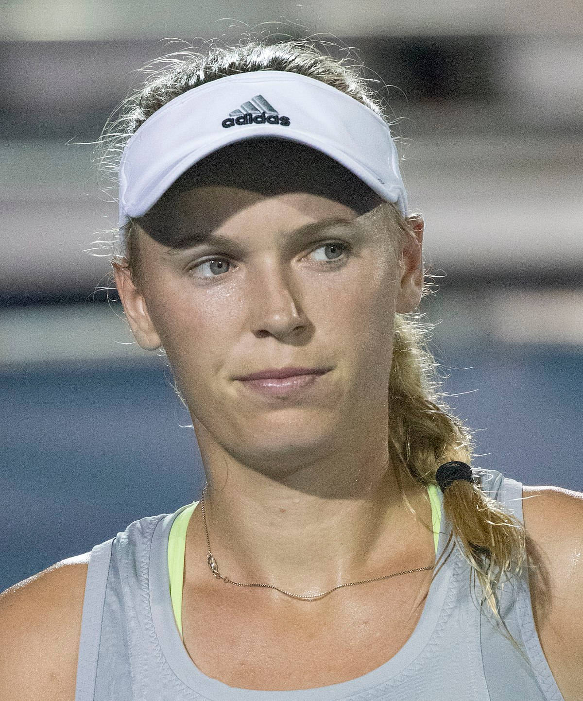 Caroline Wozniacki, adidas visor, white, HD Phone Wallpaper