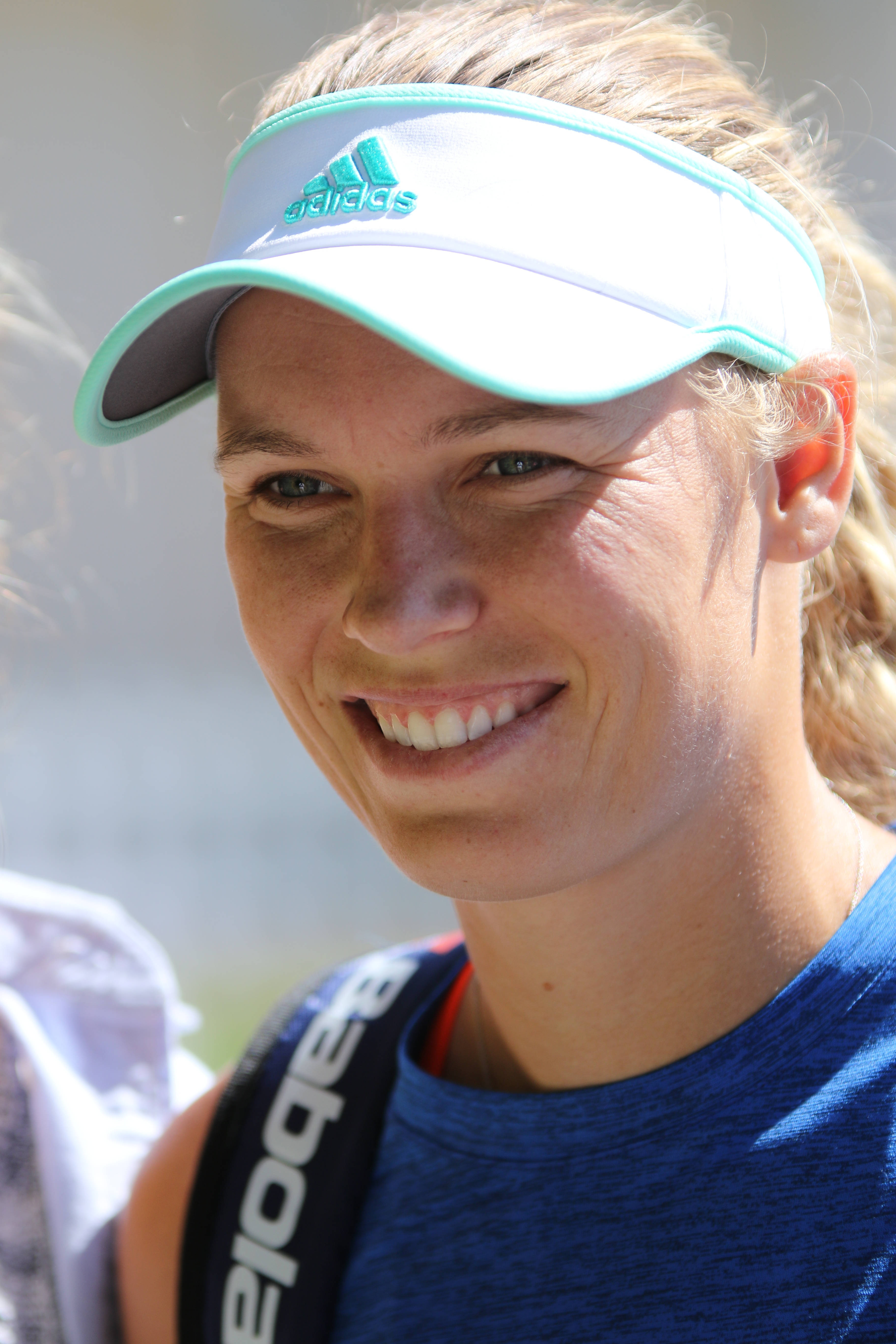 Caroline Wozniacki, adidas visor, white adidas visor, 5K Phone Wallpaper