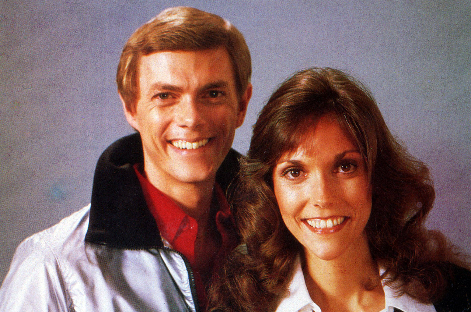 Carpenters, 1970s attire, muted purple studio backdrop, HD Desktop Wallpaper