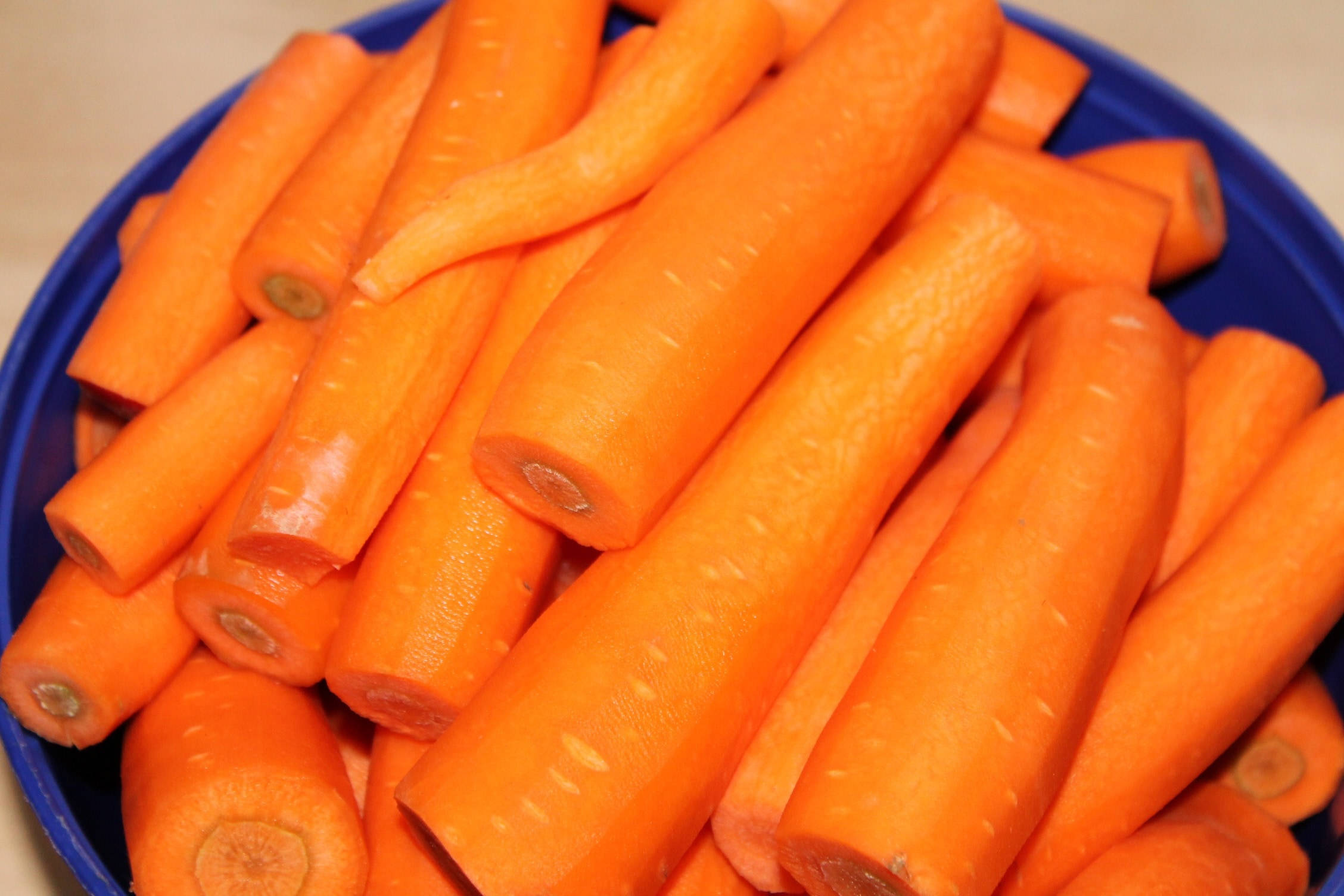 orange carrot, root vegetables, blue bowl, Full HD Desktop Wallpaper