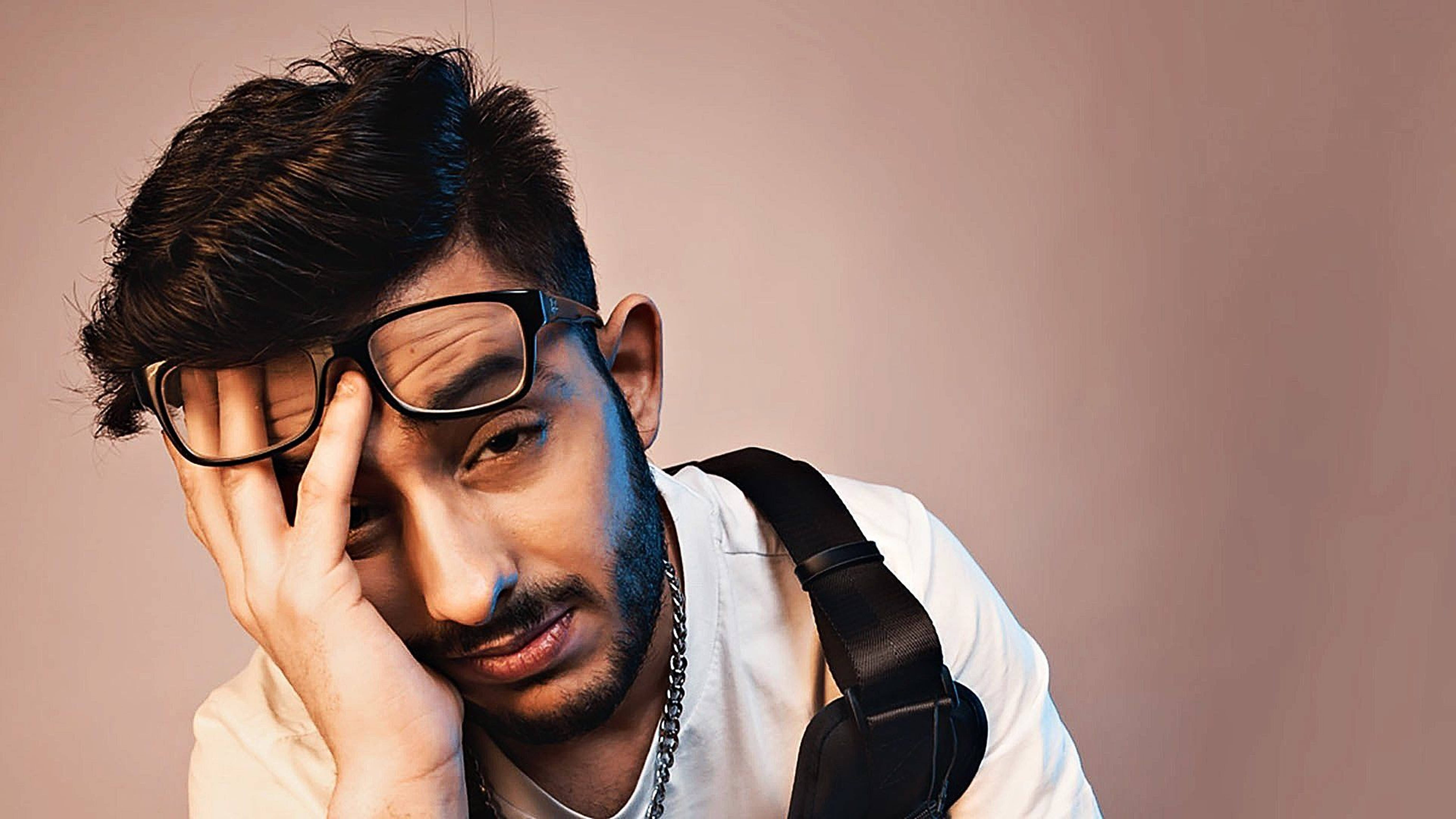Carryminati, dark hair, glasses, 5K Desktop Wallpaper