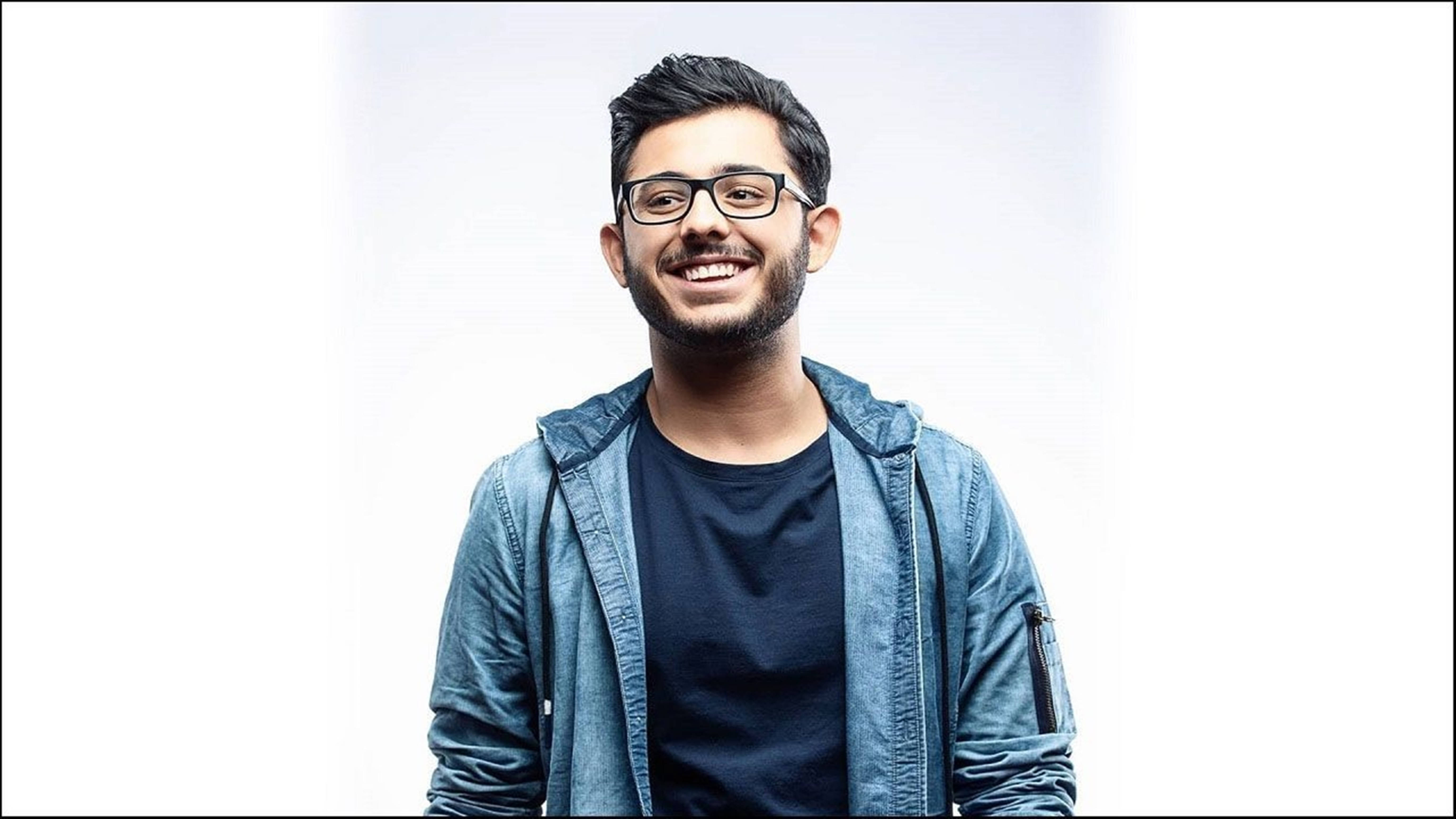 Carryminati, smiling, glasses, 5K Desktop Wallpaper