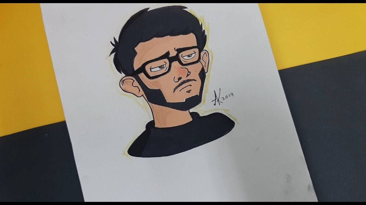 Carryminati, glasses, beard, HD Desktop Wallpaper