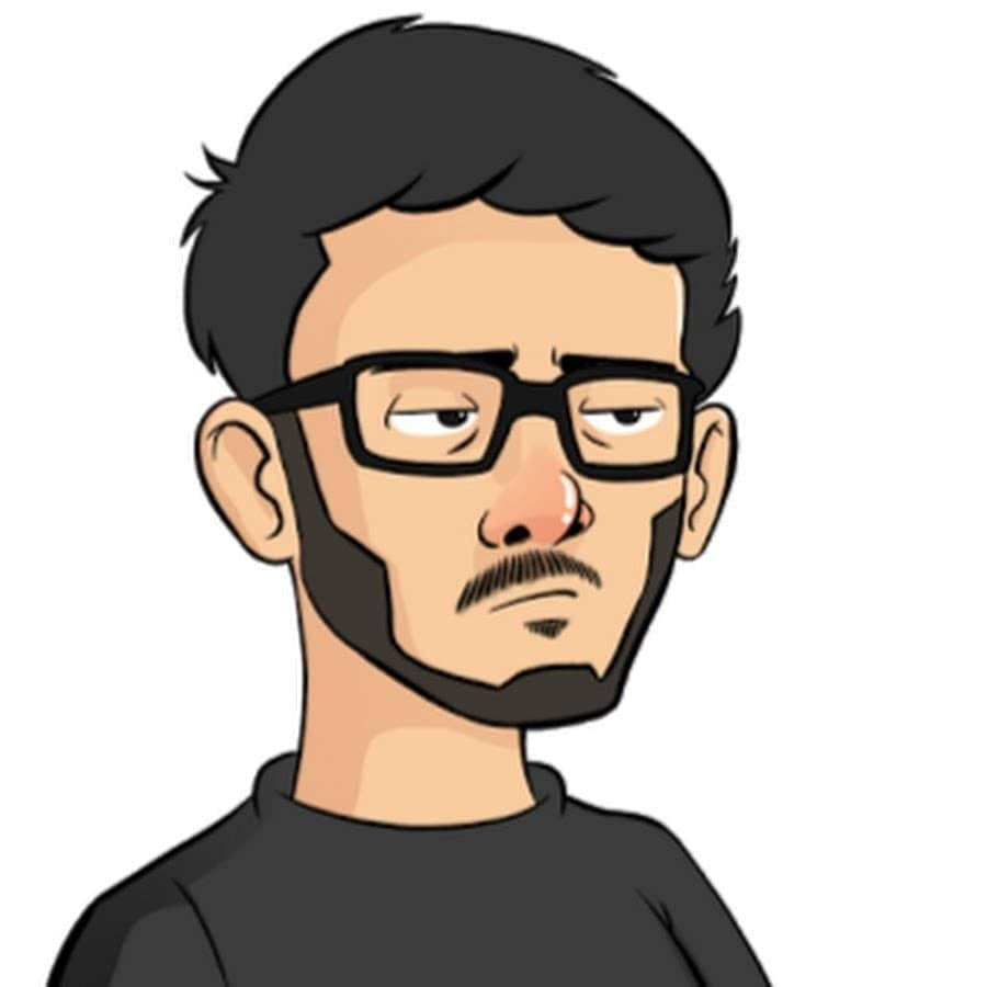 Carryminati, cartoon, black hair, SD Desktop Wallpaper