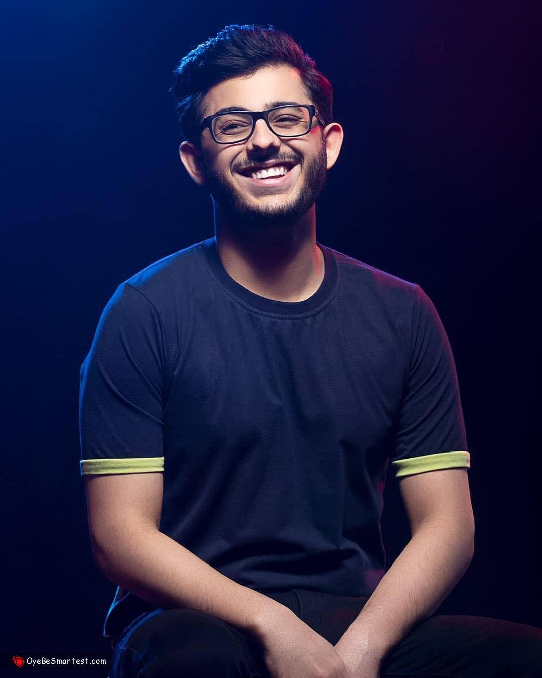 Carryminati, glasses, beard, HD Phone Wallpaper
