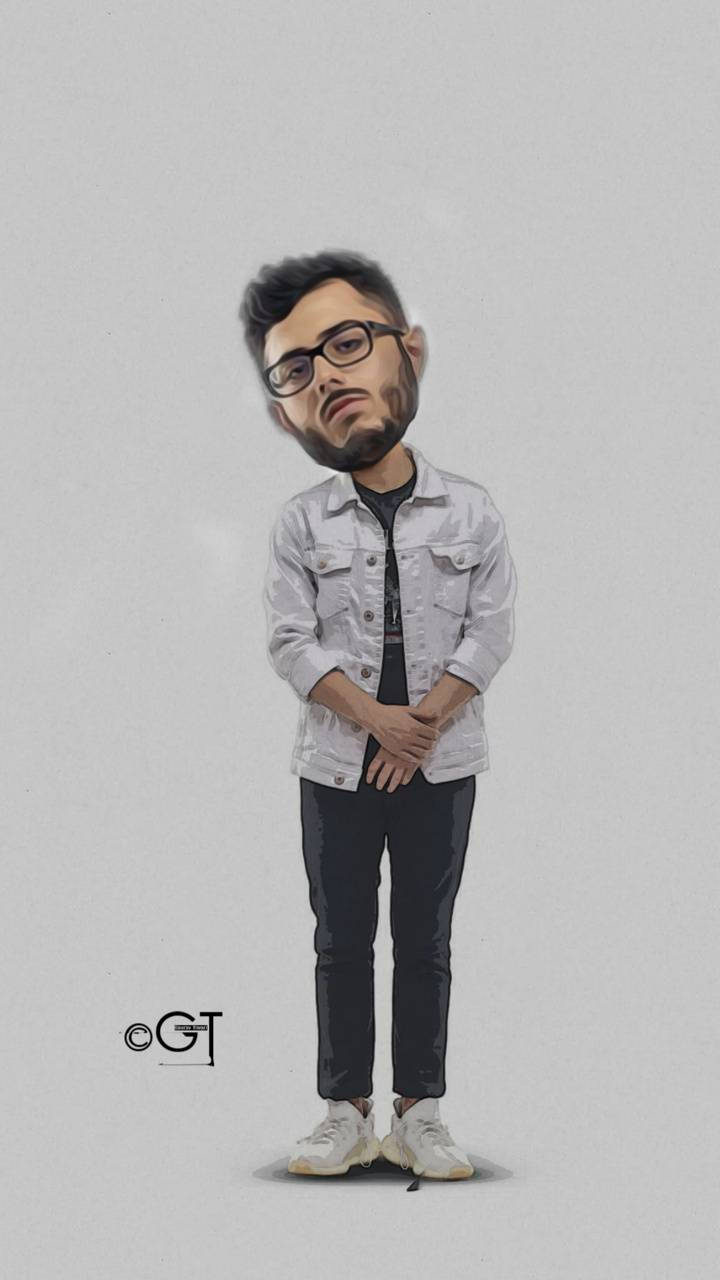Carryminati, denim jacket, glasses, HD Phone Wallpaper