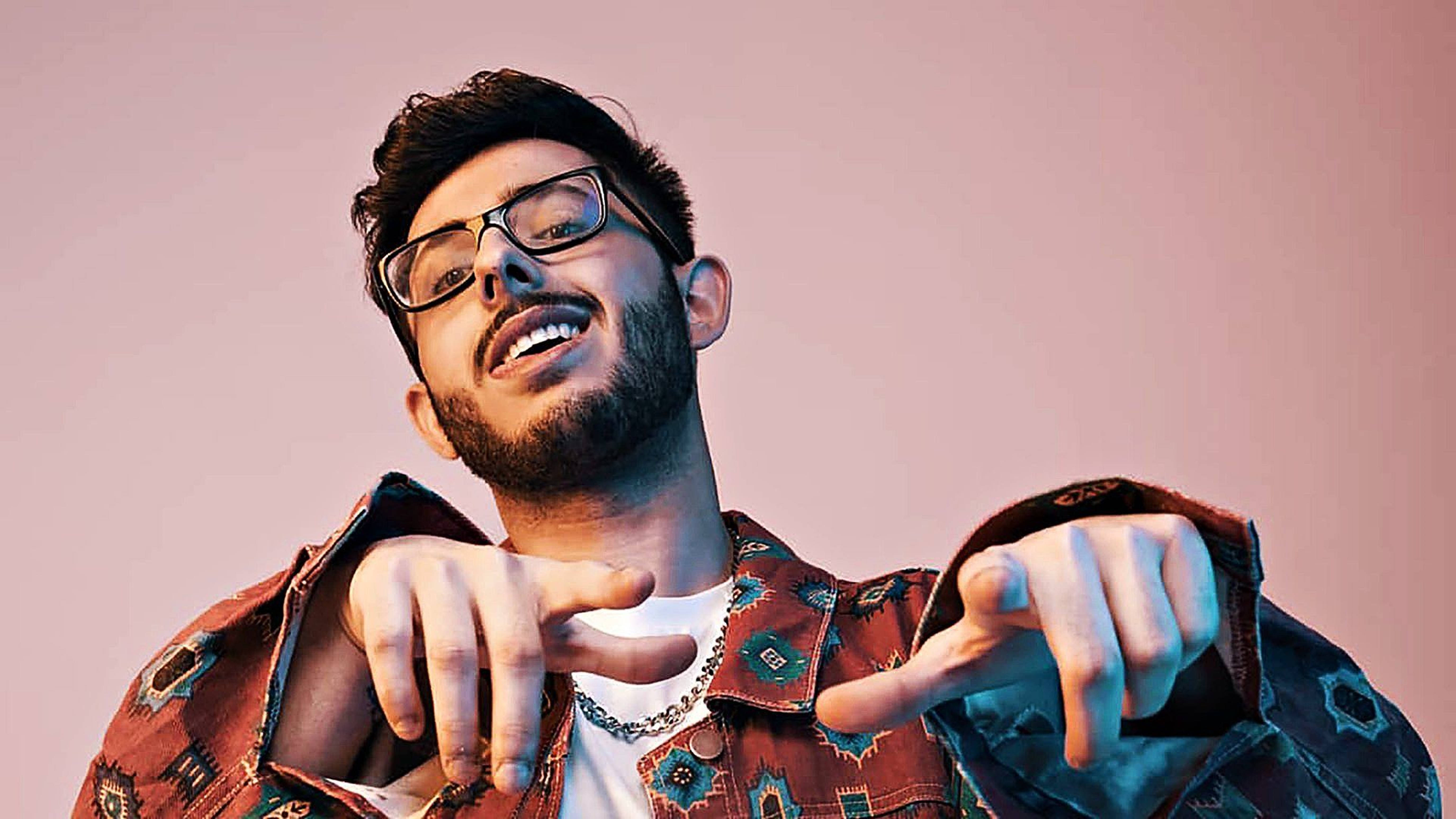 Carryminati, patterned jacket, glasses, 5K Desktop Wallpaper
