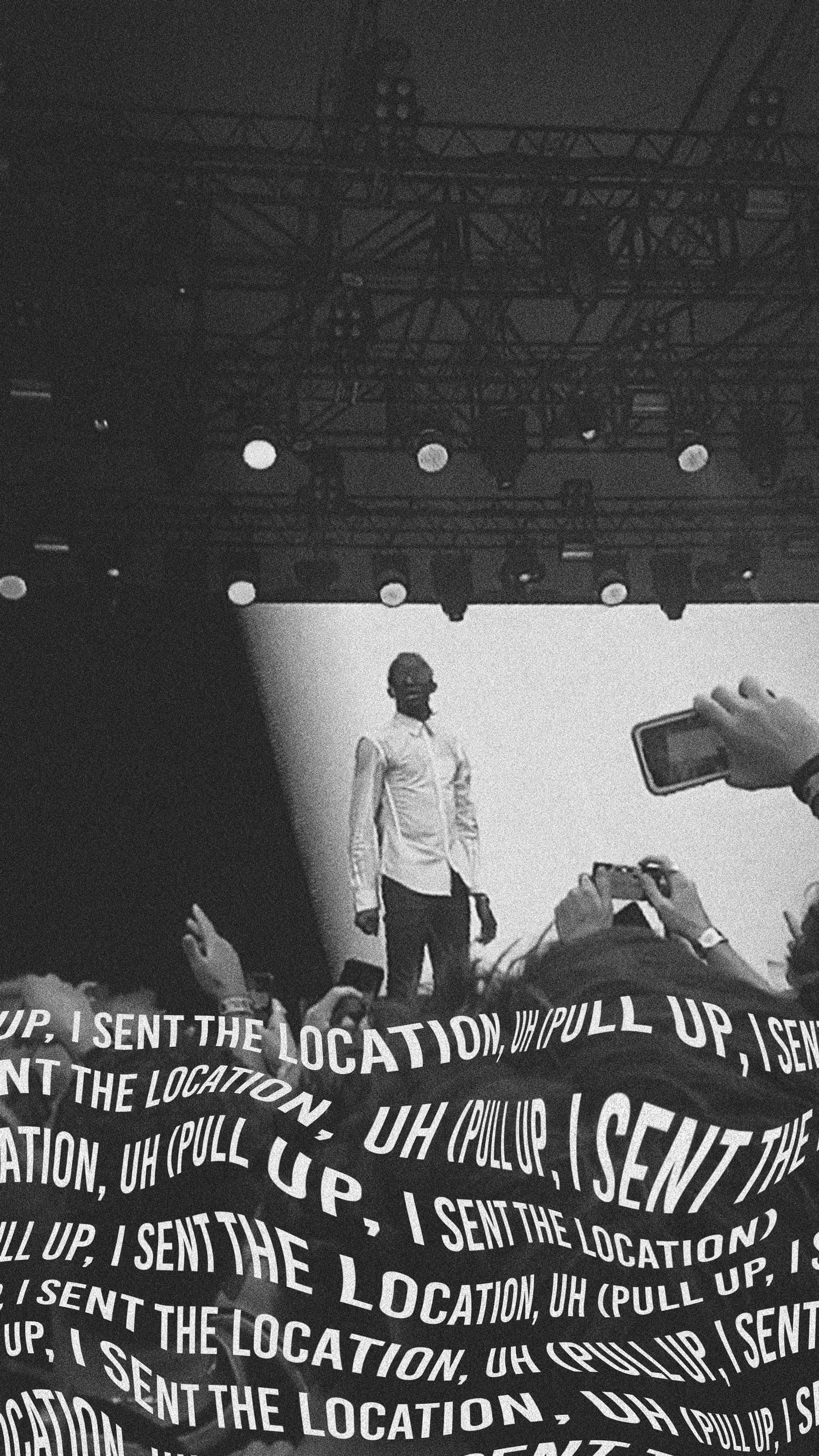 Monochrome, Carti Pfp, concert scene, 2K Phone Wallpaper