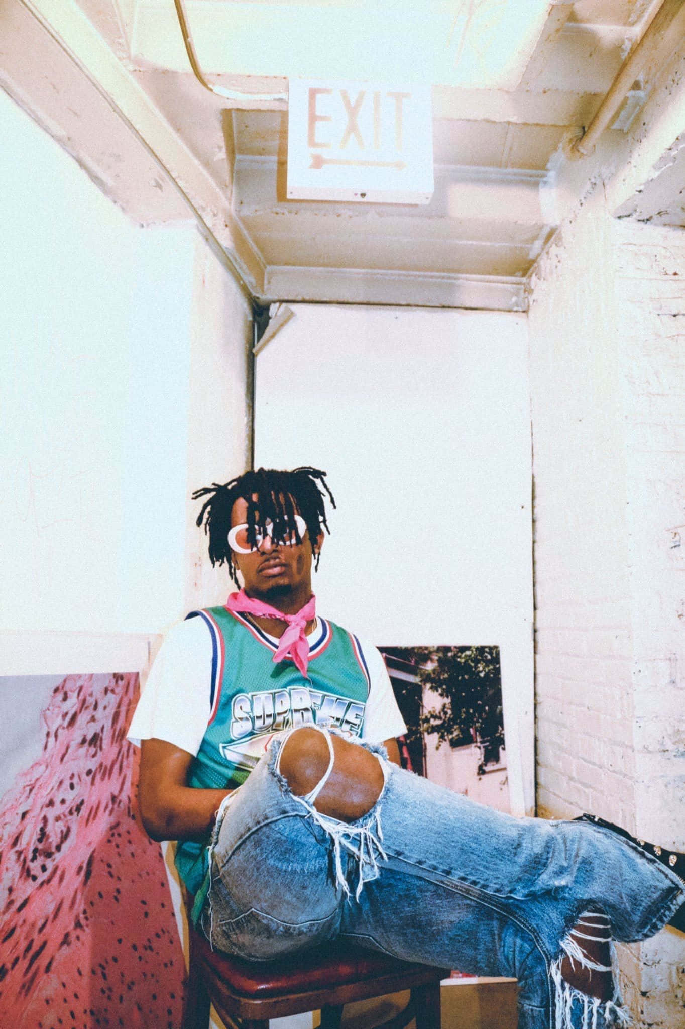 Carti Pfp, dreadlocks, round sunglasses, Full HD Phone Wallpaper
