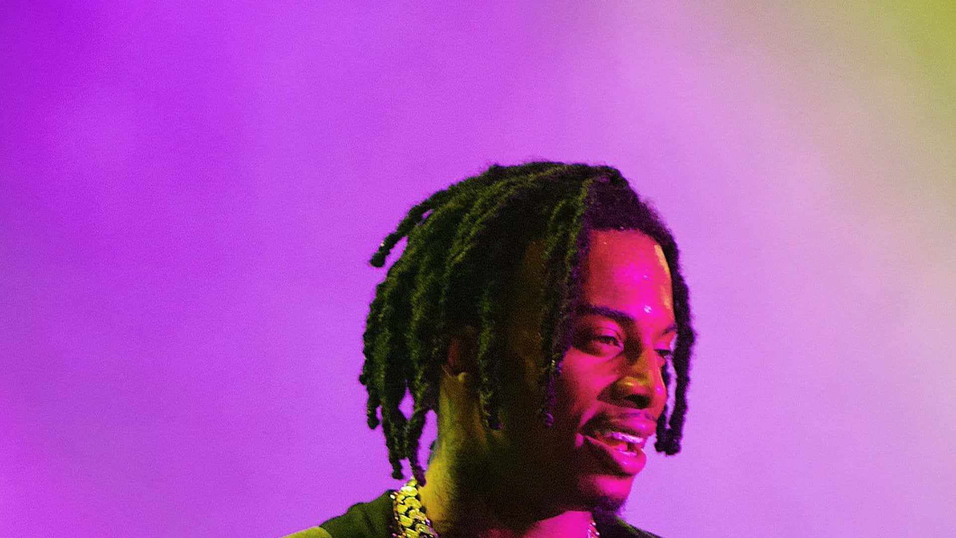 Carti Pfp, purple stage light, dreadlocks, Full HD Desktop Wallpaper