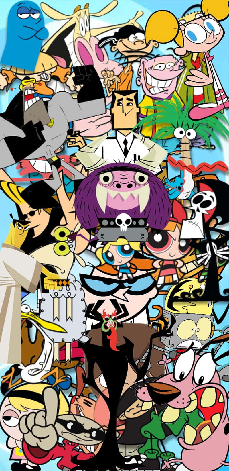 Cartoon Collage, vibrant, chaotic, HD Phone Wallpaper