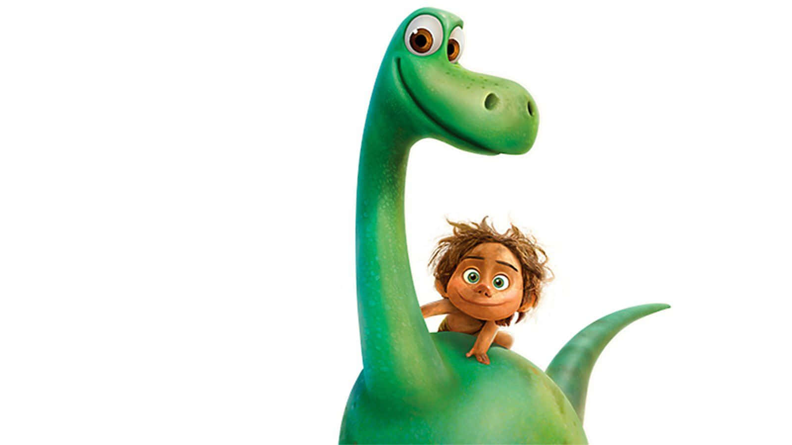cartoon dinosaur, green, animated, HD Desktop Wallpaper