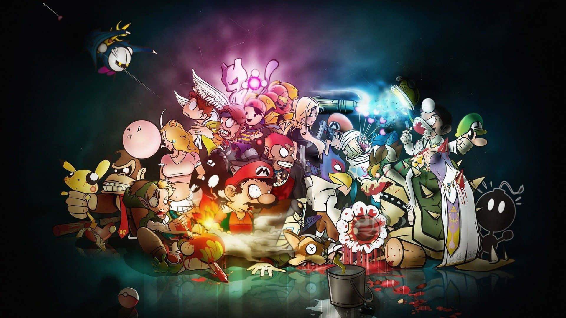 Cartoon Games, 1920 x 1080, anime-style, Full HD Desktop Wallpaper