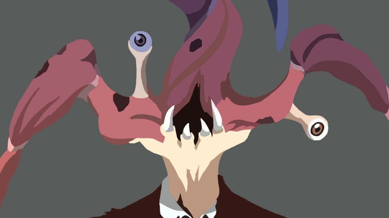 Cartoon Horror, pink limbs, floating eyeballs, HD Desktop Wallpaper