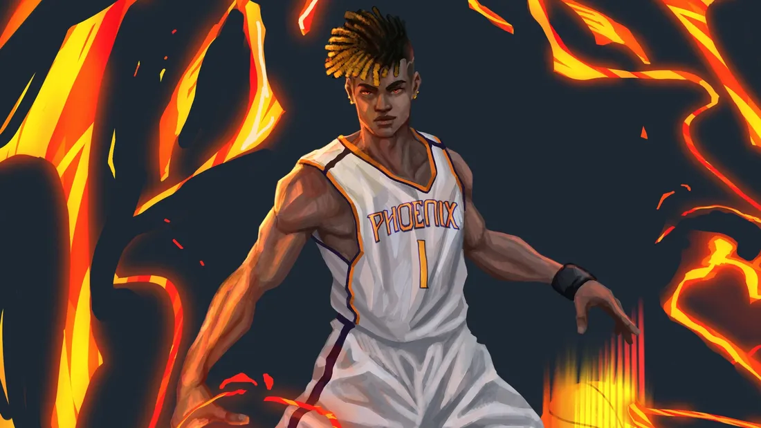 Cartoon NBA Players