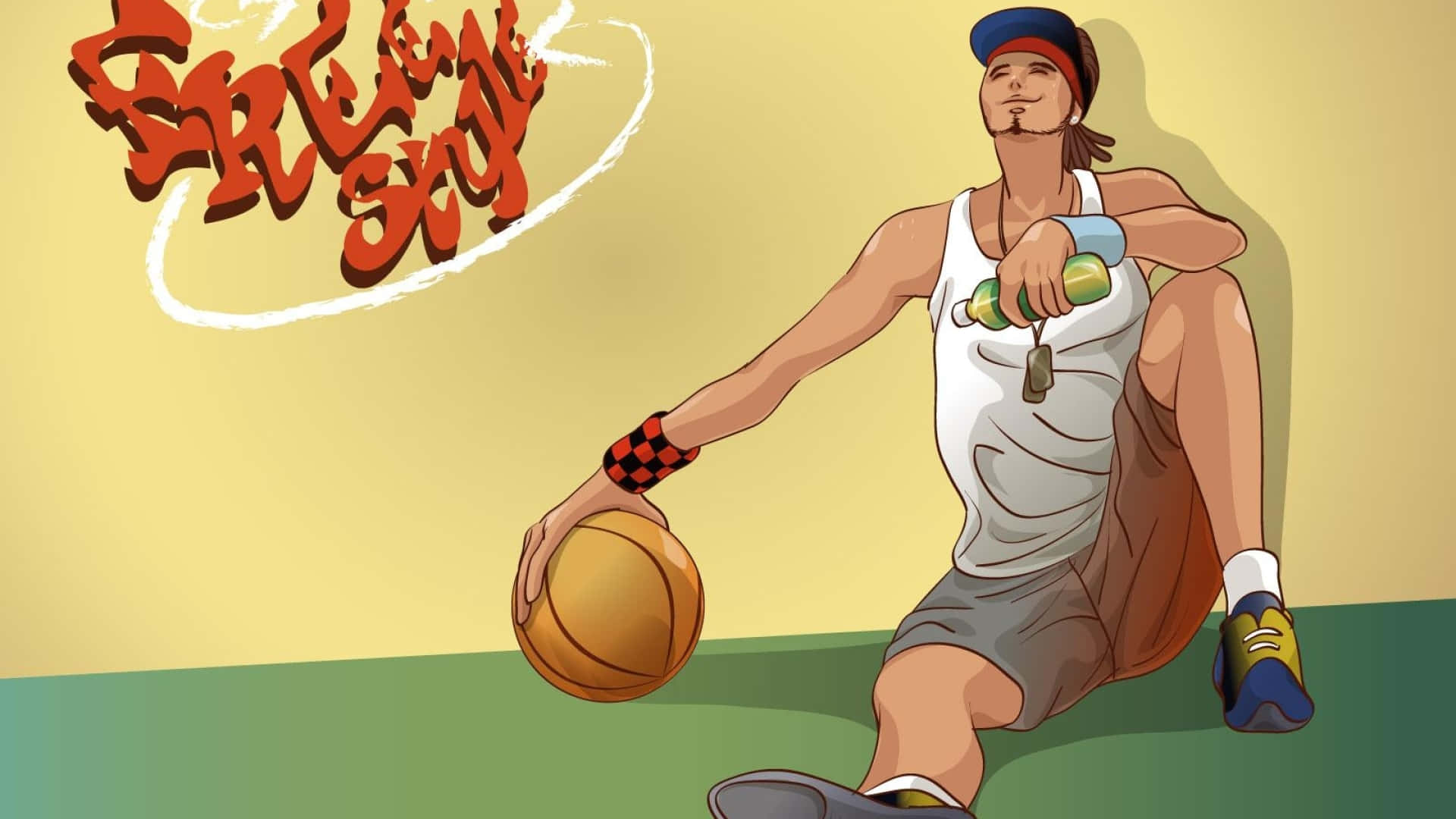 cartoon nba players, NBA players, all-star match, Full HD Desktop Wallpaper