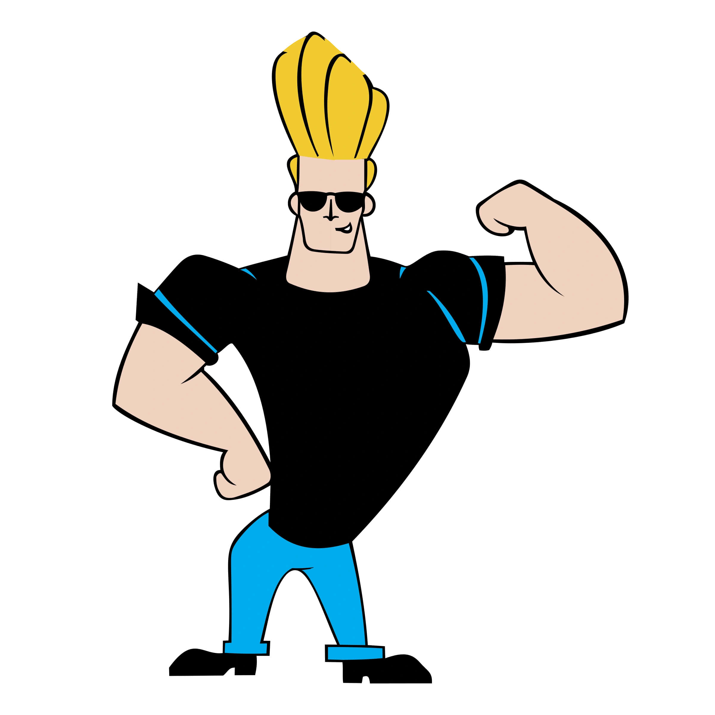 Cartoon Network, vain cartoon muscled man, spiky blonde hair, Full HD Desktop Wallpaper