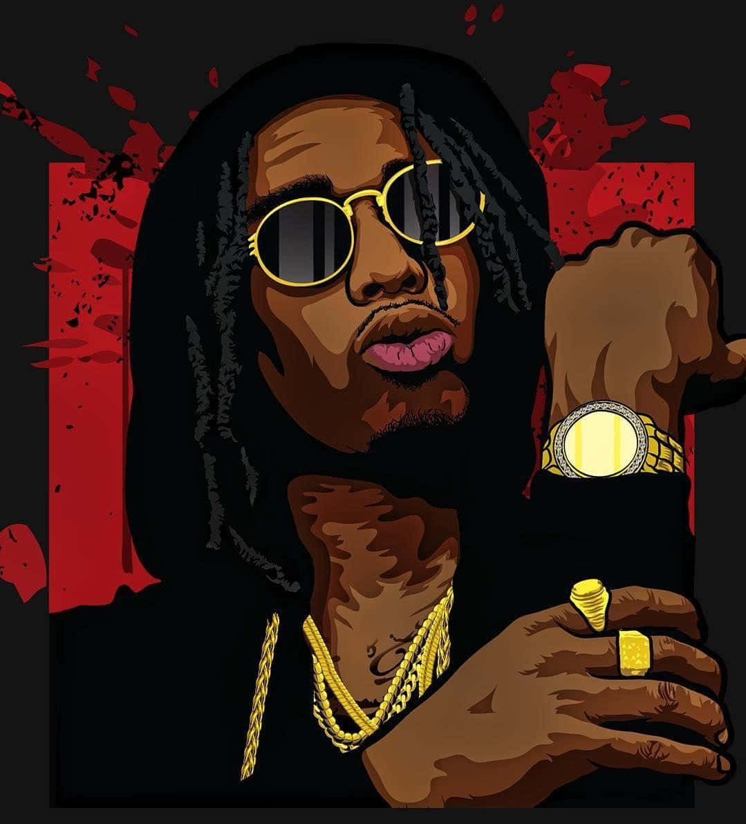 dreadlocks, sunglasses, gold chains, SD Phone Wallpaper