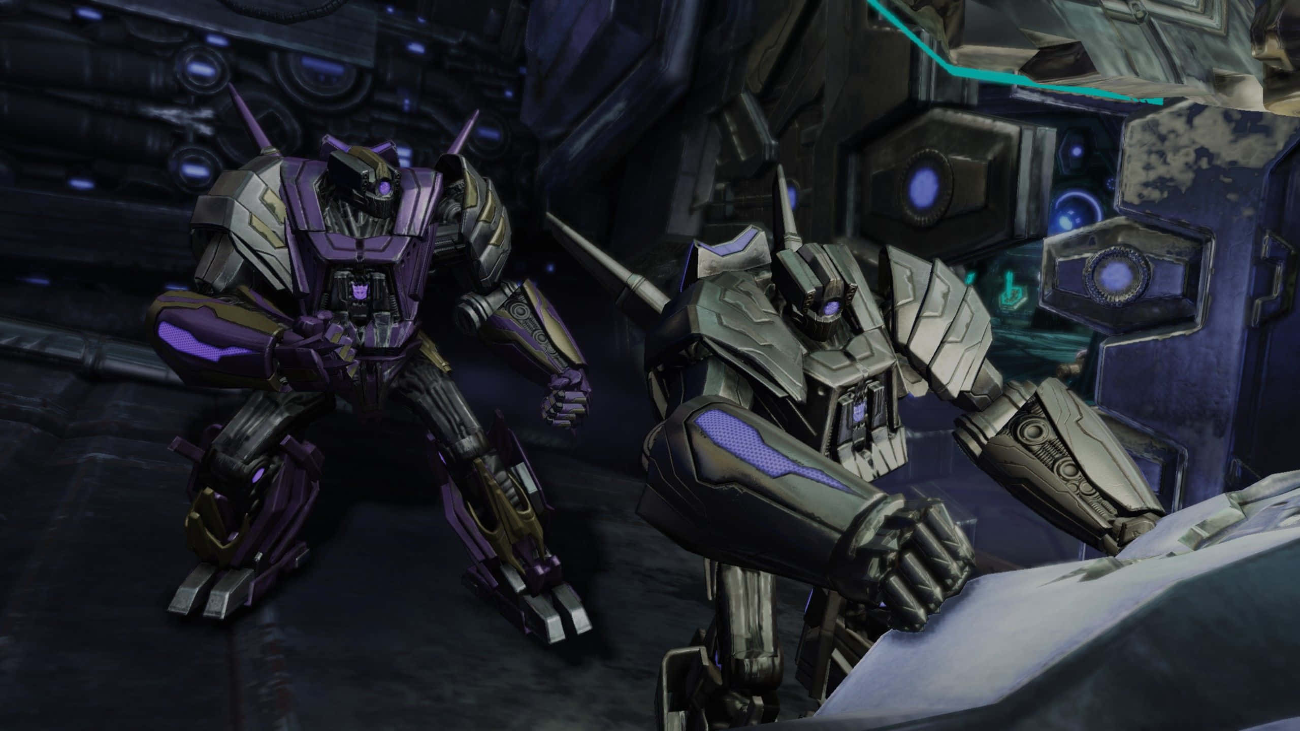 Cartoon Robot, futuristic city, dark metallic armor, 2K Desktop Wallpaper