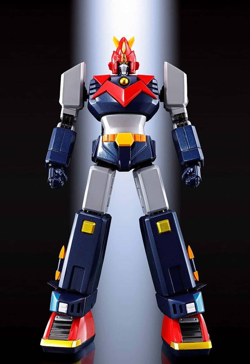Classic Robot Figure, blue, red, SD Phone Wallpaper