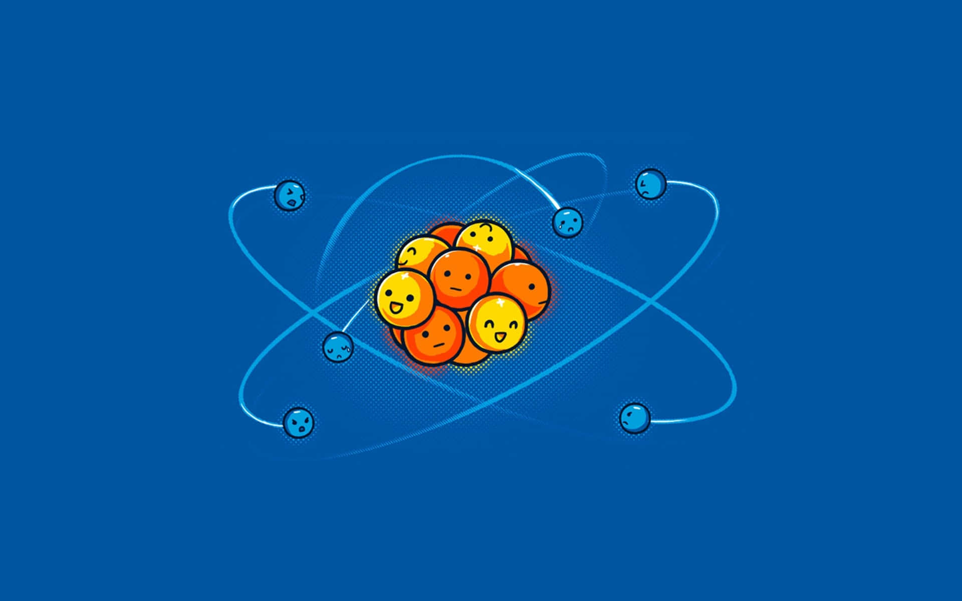 Cartoon Science, 1920 x 1200, cartoon atom, Full HD Desktop Wallpaper