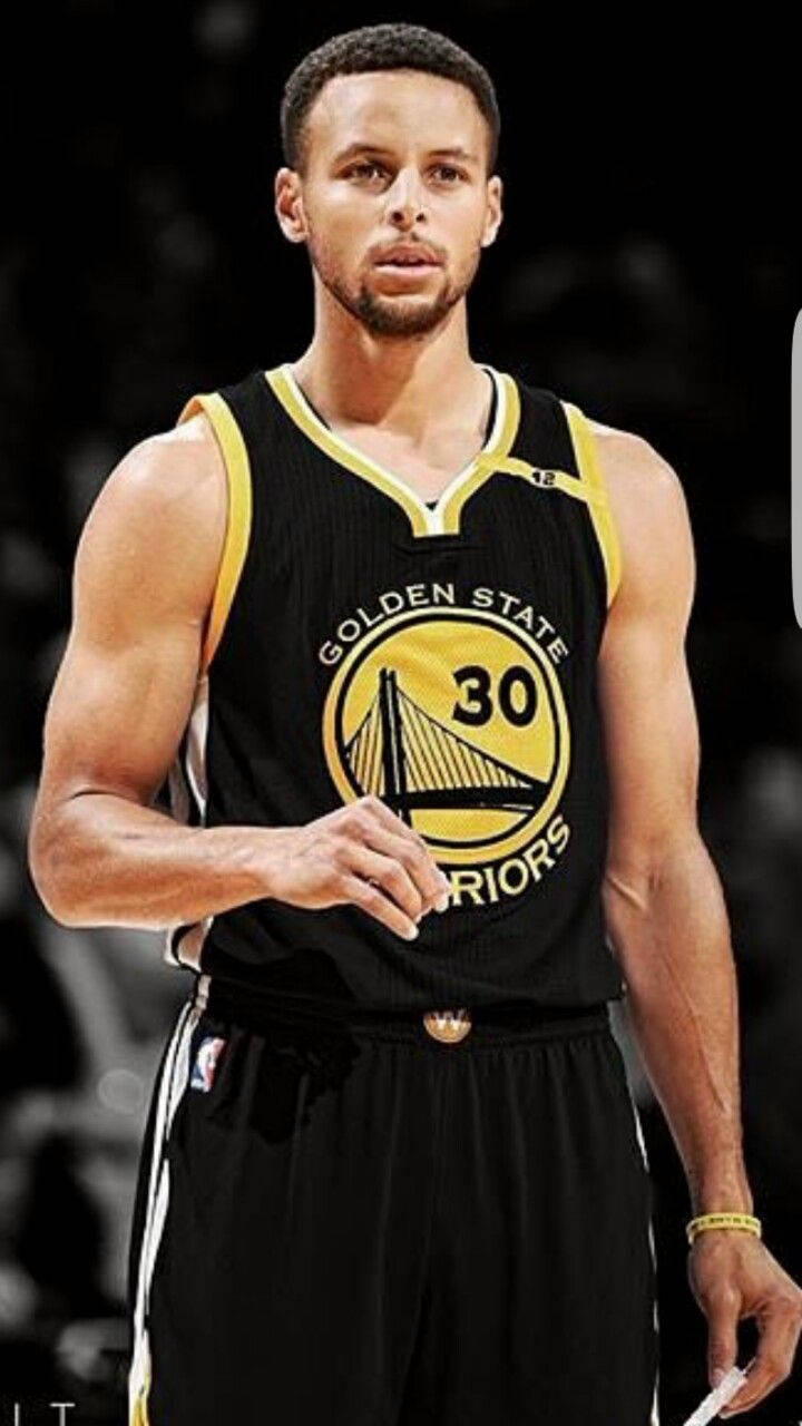 Stephen Curry, black Golden State Warriors jersey, number 30, HD Phone Wallpaper