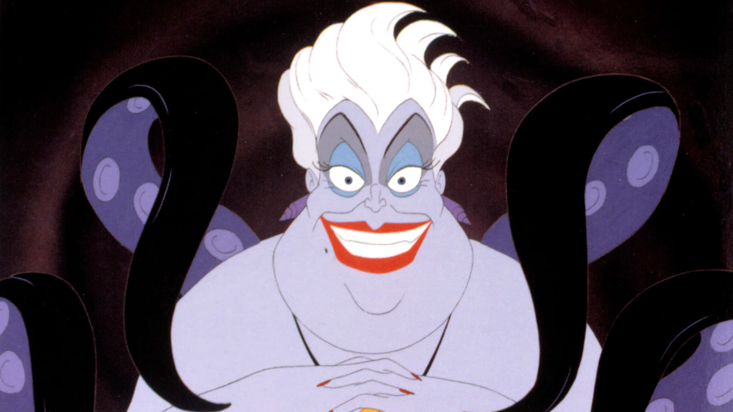 Cartoon Villains, animated octopus, white hair, Full HD Desktop Wallpaper