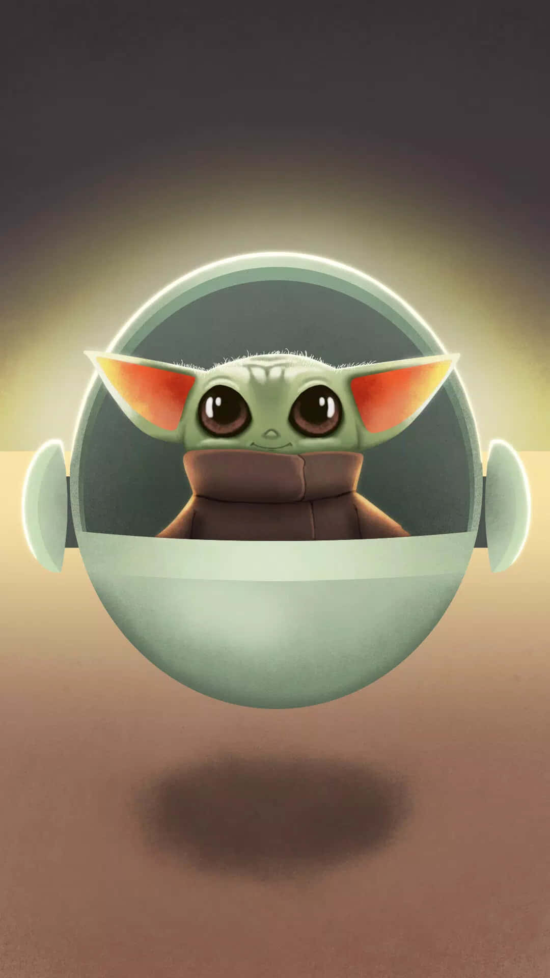 Cartoon Yoda, green alien, big eyes, Full HD Phone Wallpaper