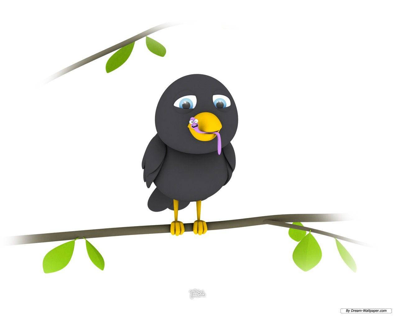 crow, black bird, big blue eyes, HD Desktop Wallpaper