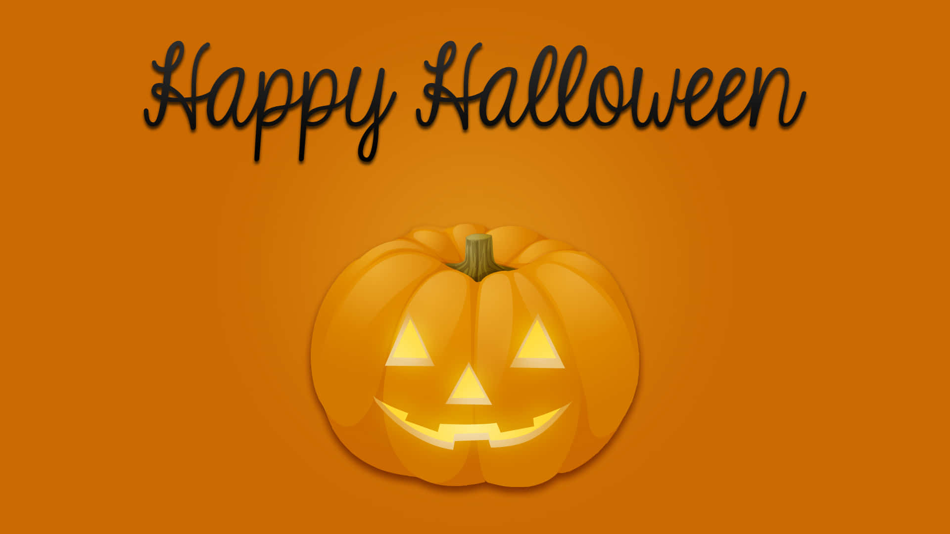 Carved Pumpkin, Happy Halloween, glowing jack-o'-lantern, Full HD Desktop Wallpaper