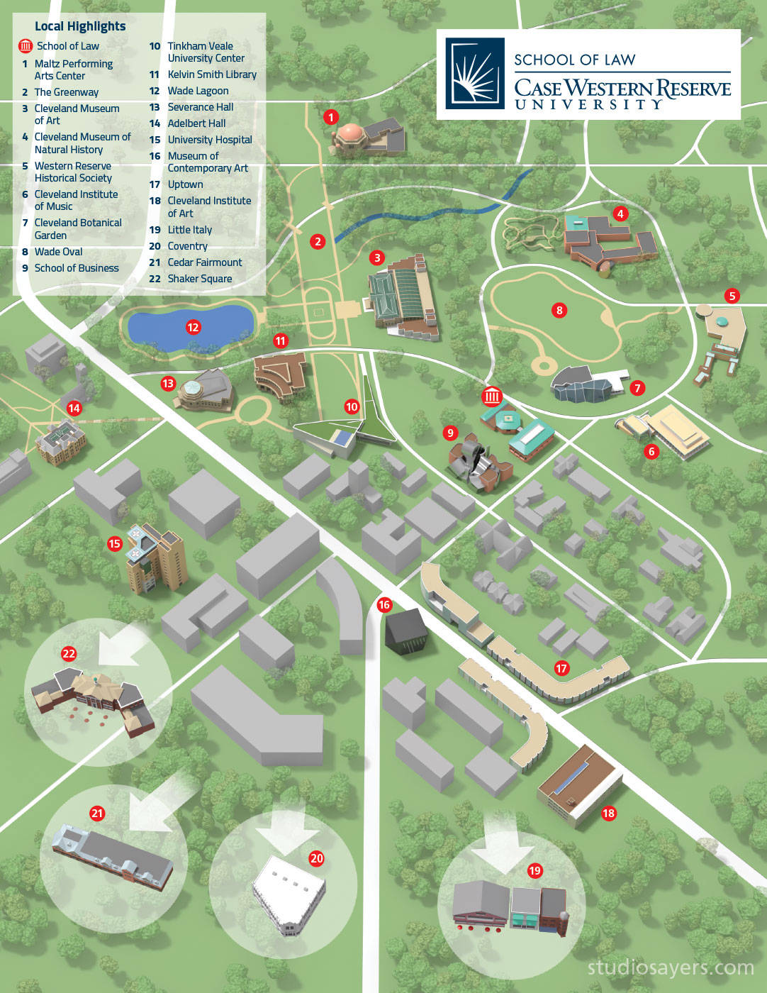 Case Western Reserve University, law campus, campus map, HD Phone Wallpaper