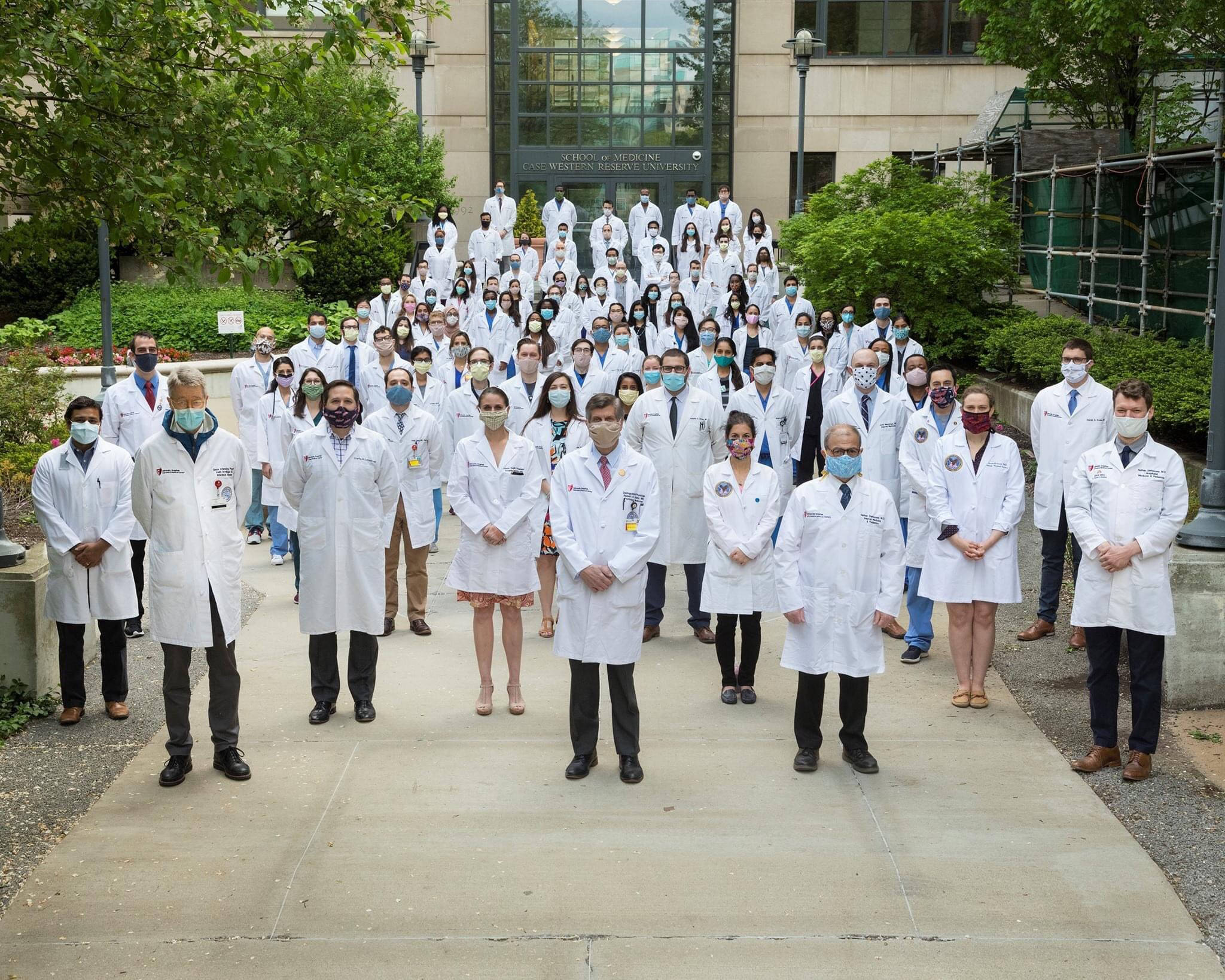 Case Western Reserve University, medical faculty, white coats, Full HD Desktop Wallpaper